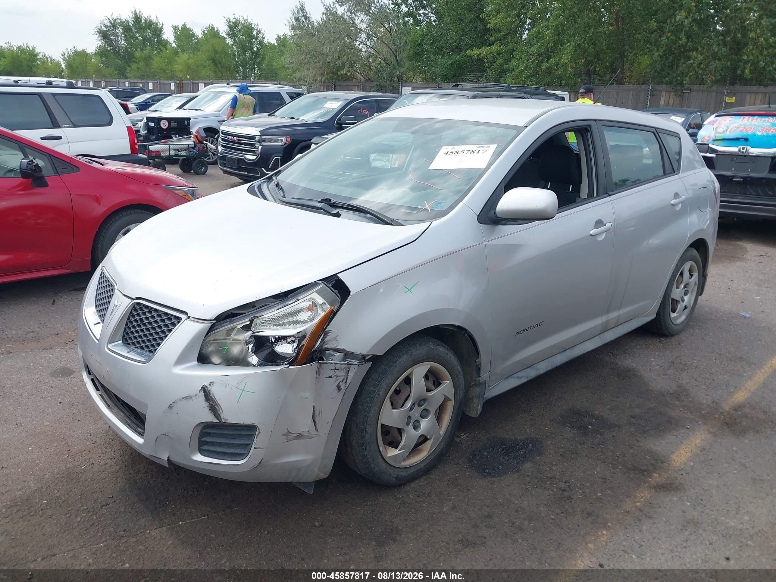 2009 Pontiac Vibe VIN 5Y2SP678X9Z476008 IAAI salvage auction — Unknown, Salvage (Colorado), sold $350 on 2026-09-21 (photo 2)