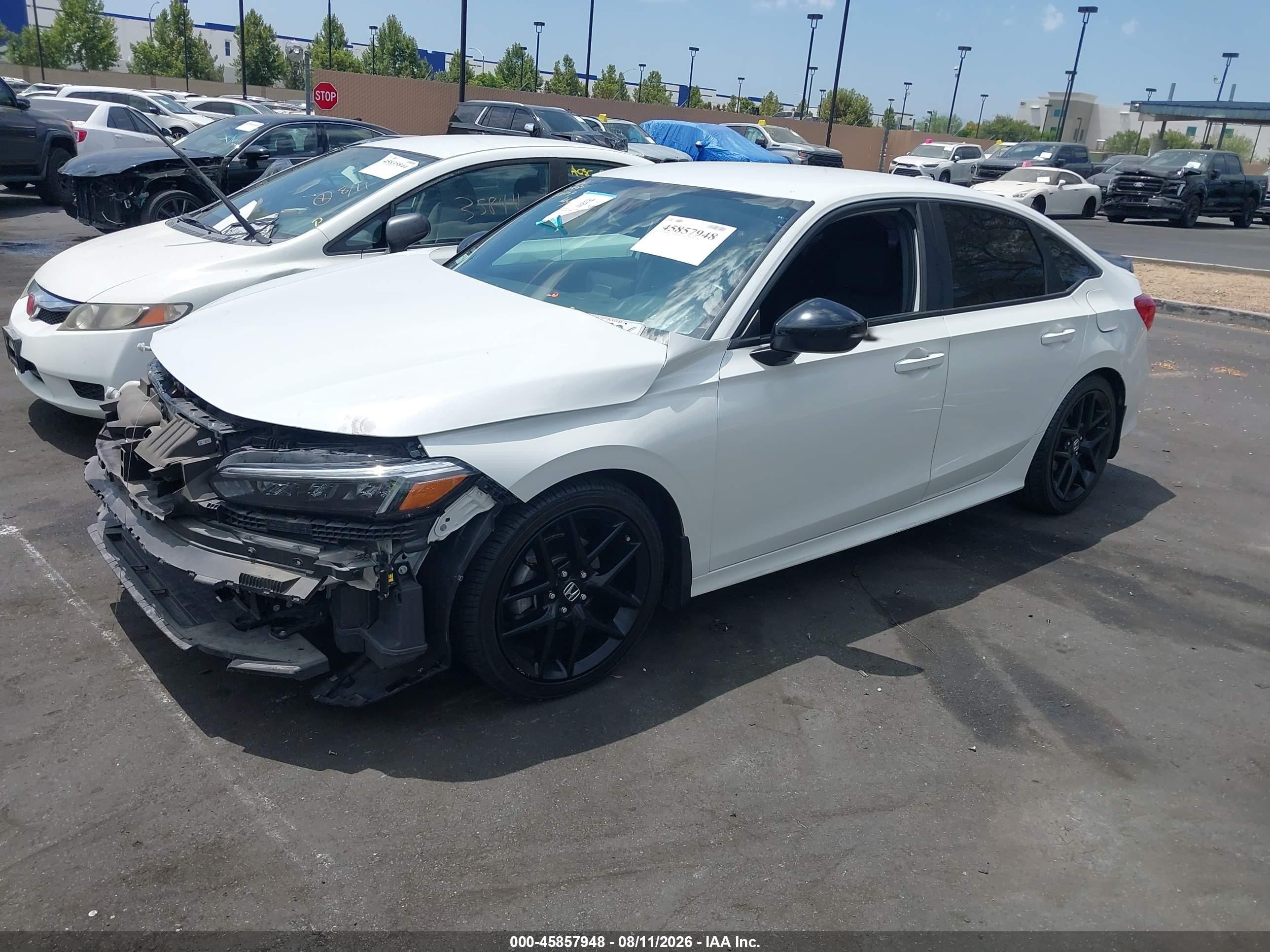 2023 Honda Civic VIN 2HGFE2F55PH557634 IAAI salvage auction — Unknown, Salvage Certificate (California), sold $7,800 on 2026-09-24 (photo 2)