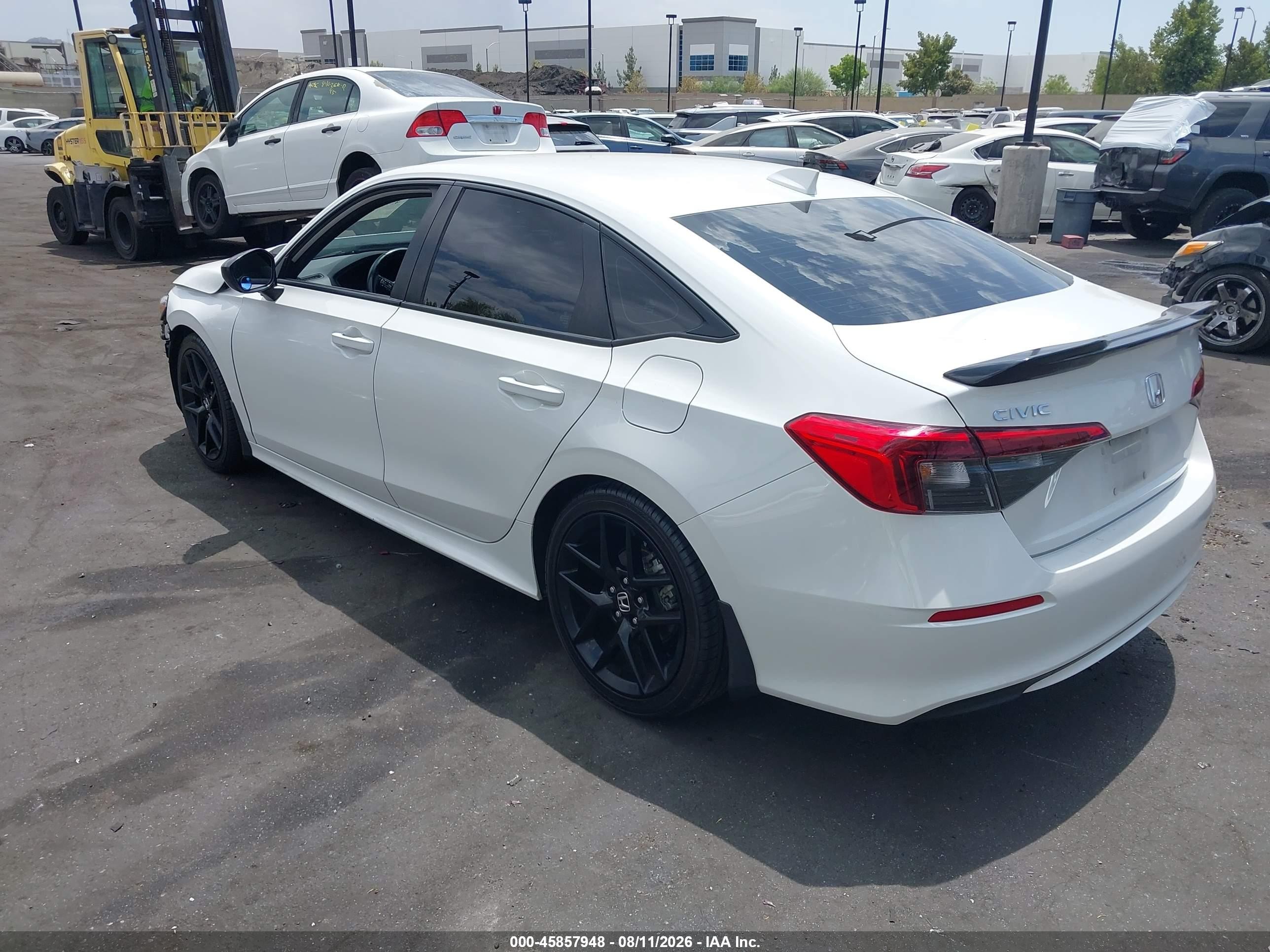 2023 Honda Civic VIN 2HGFE2F55PH557634 IAAI salvage auction — Unknown, Salvage Certificate (California), sold $7,800 on 2026-09-24 (photo 3)