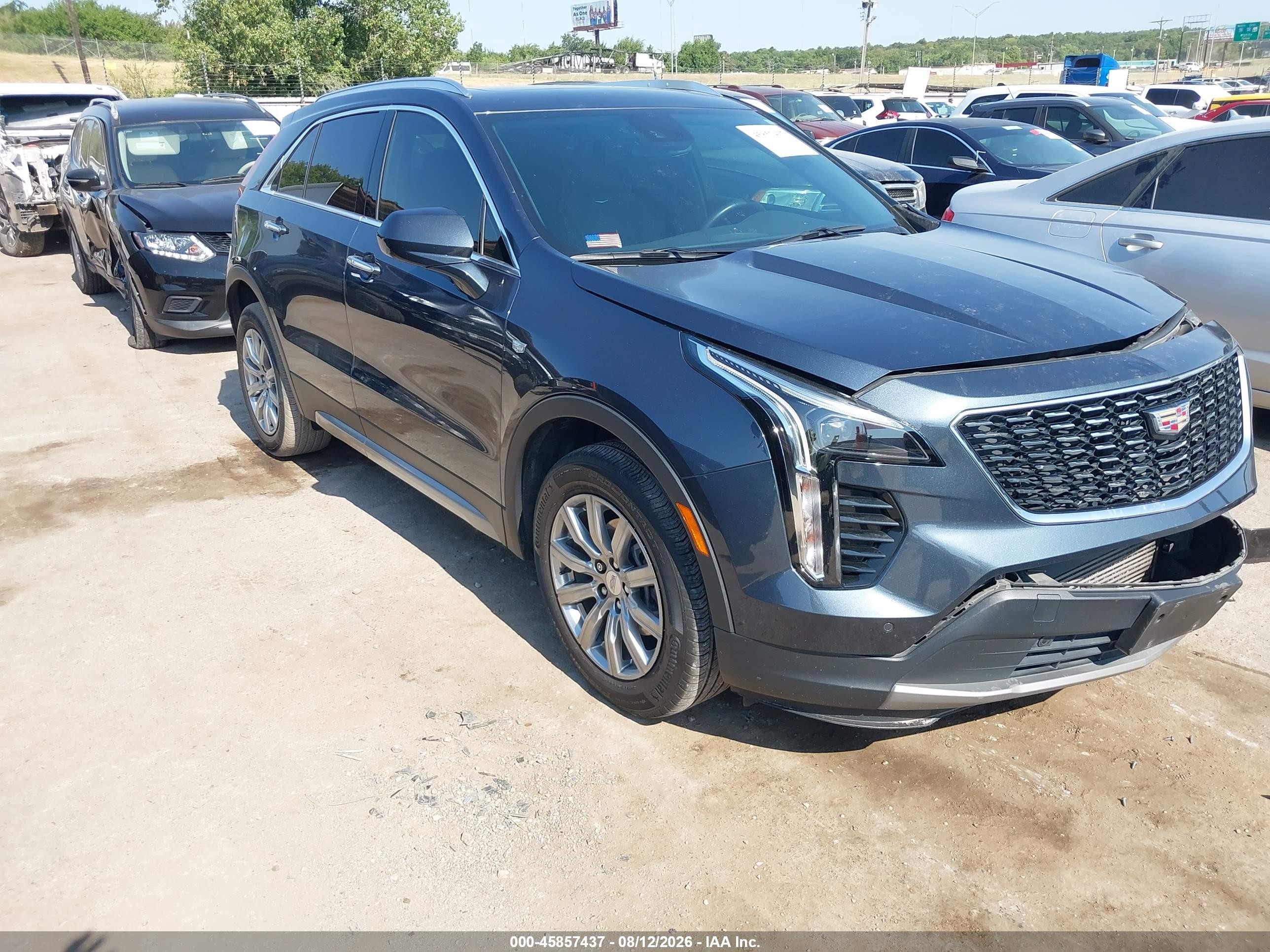 2020 Cadillac XT4 VIN 1GYFZCR43LF067680 IAAI salvage auction — Front End, Salvage (Oklahoma), sold $4,350 on 2026-09-24 (photo 1)