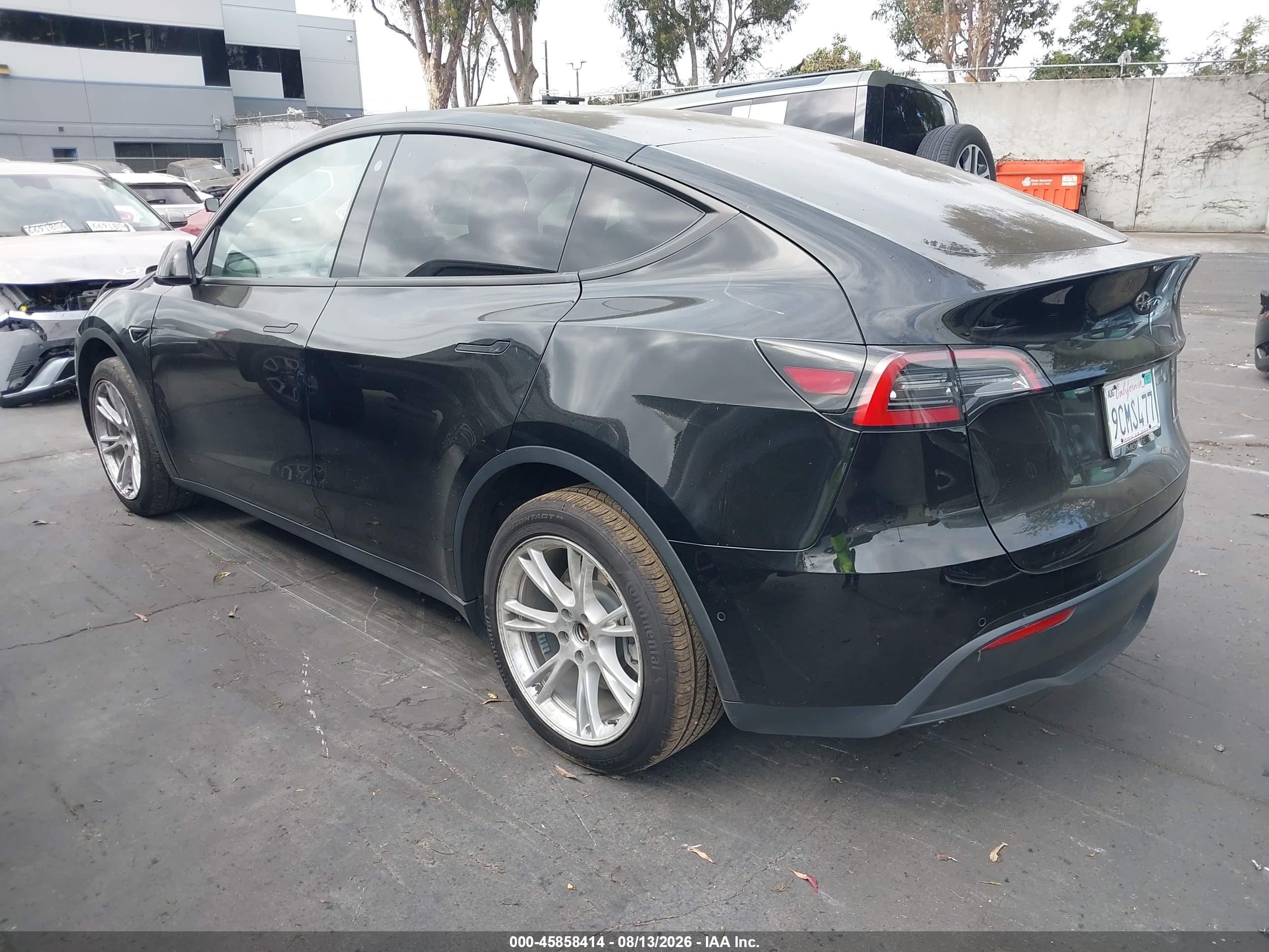 2022 Tesla Model y VIN 7SAYGDEE3NF514835 IAAI salvage auction — Front End, Salvage Certificate (California), sold $9,200 on 2026-09-12 (photo 3)