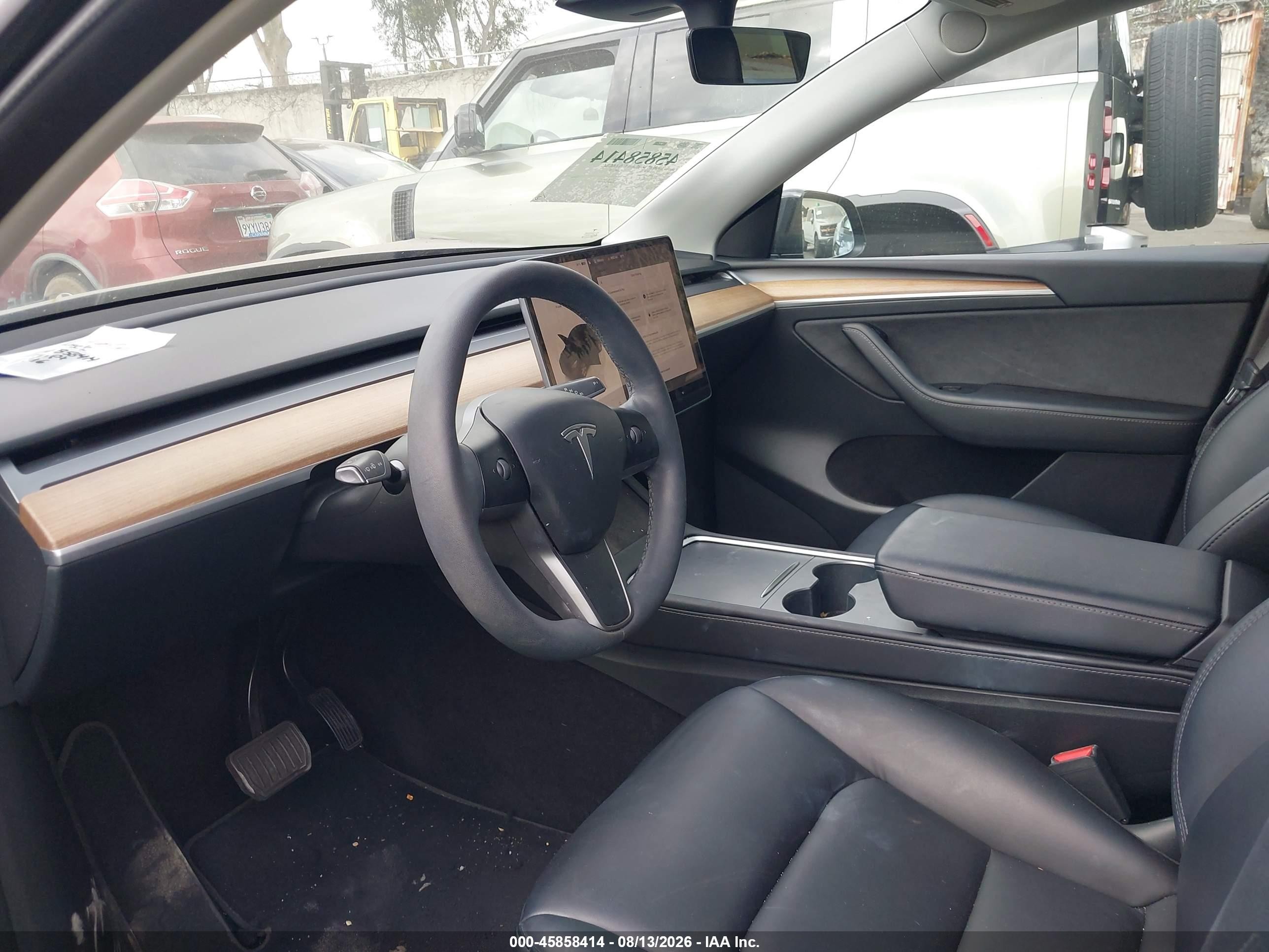 2022 Tesla Model y VIN 7SAYGDEE3NF514835 IAAI salvage auction — Front End, Salvage Certificate (California), sold $9,200 on 2026-09-12 (photo 5)