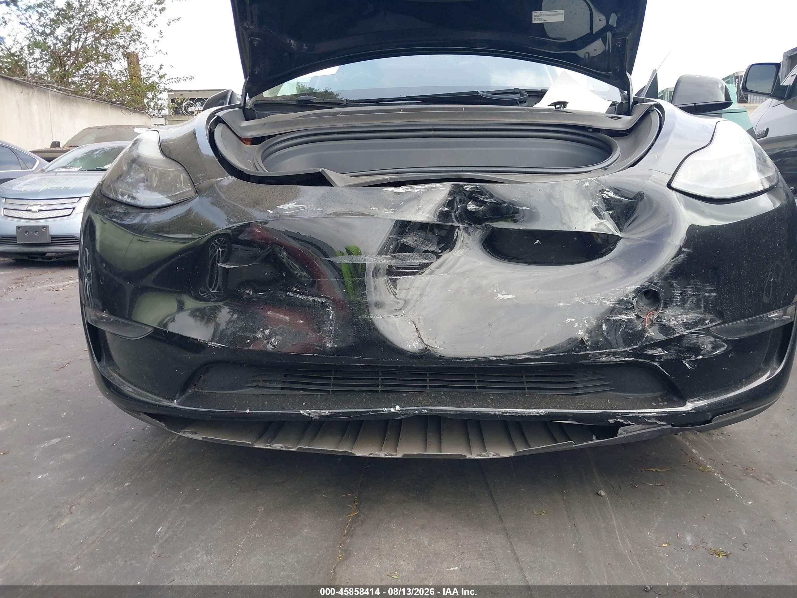 2022 Tesla Model y VIN 7SAYGDEE3NF514835 IAAI salvage auction — Front End, Salvage Certificate (California), sold $9,200 on 2026-09-12 (photo 6)