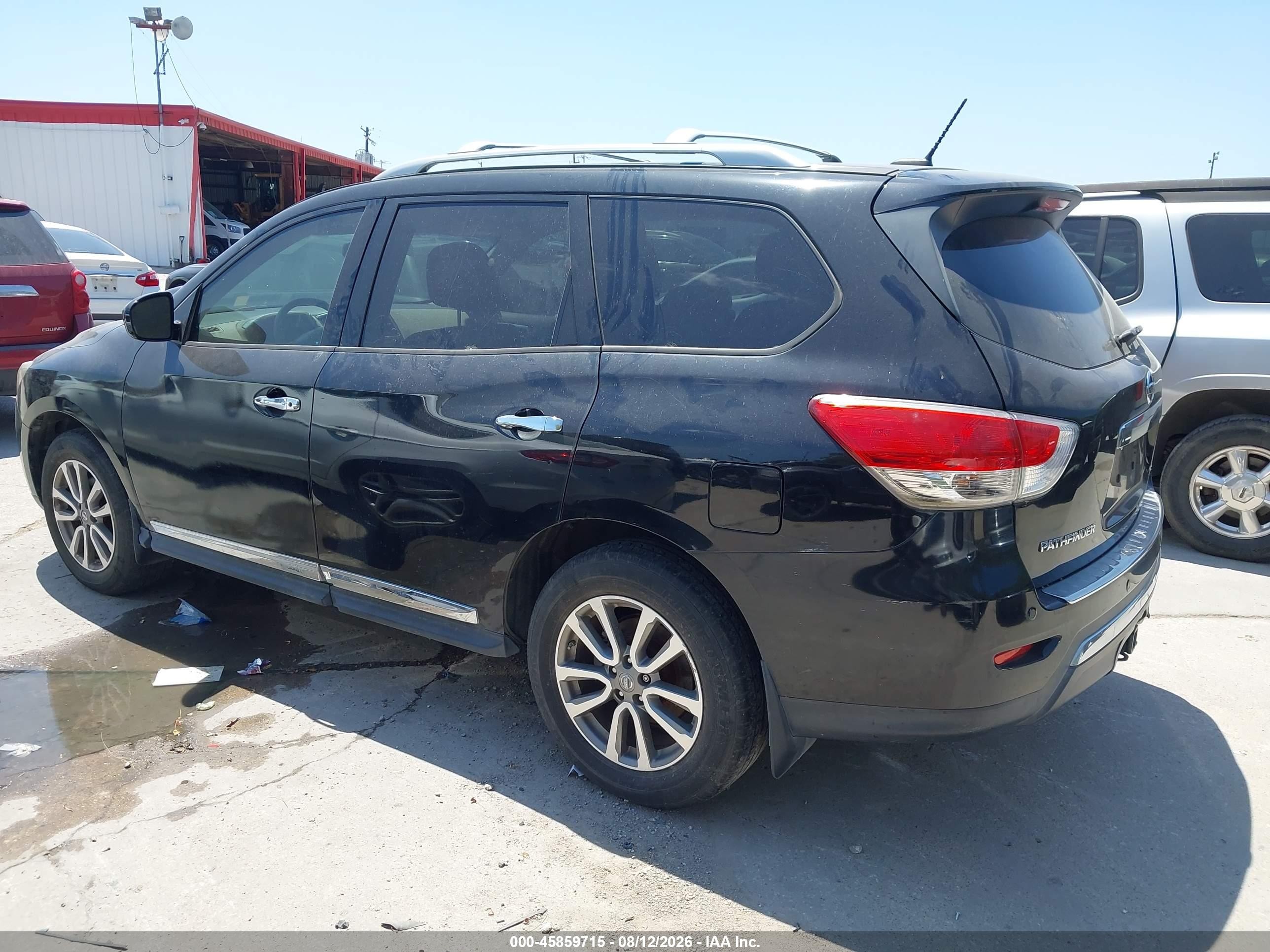 2013 Nissan Pathfinder VIN 5N1AR2MN5DC677198 IAAI salvage auction — Normal Wear, Original (Texas), sold $875 on 2026-09-08 (photo 3)