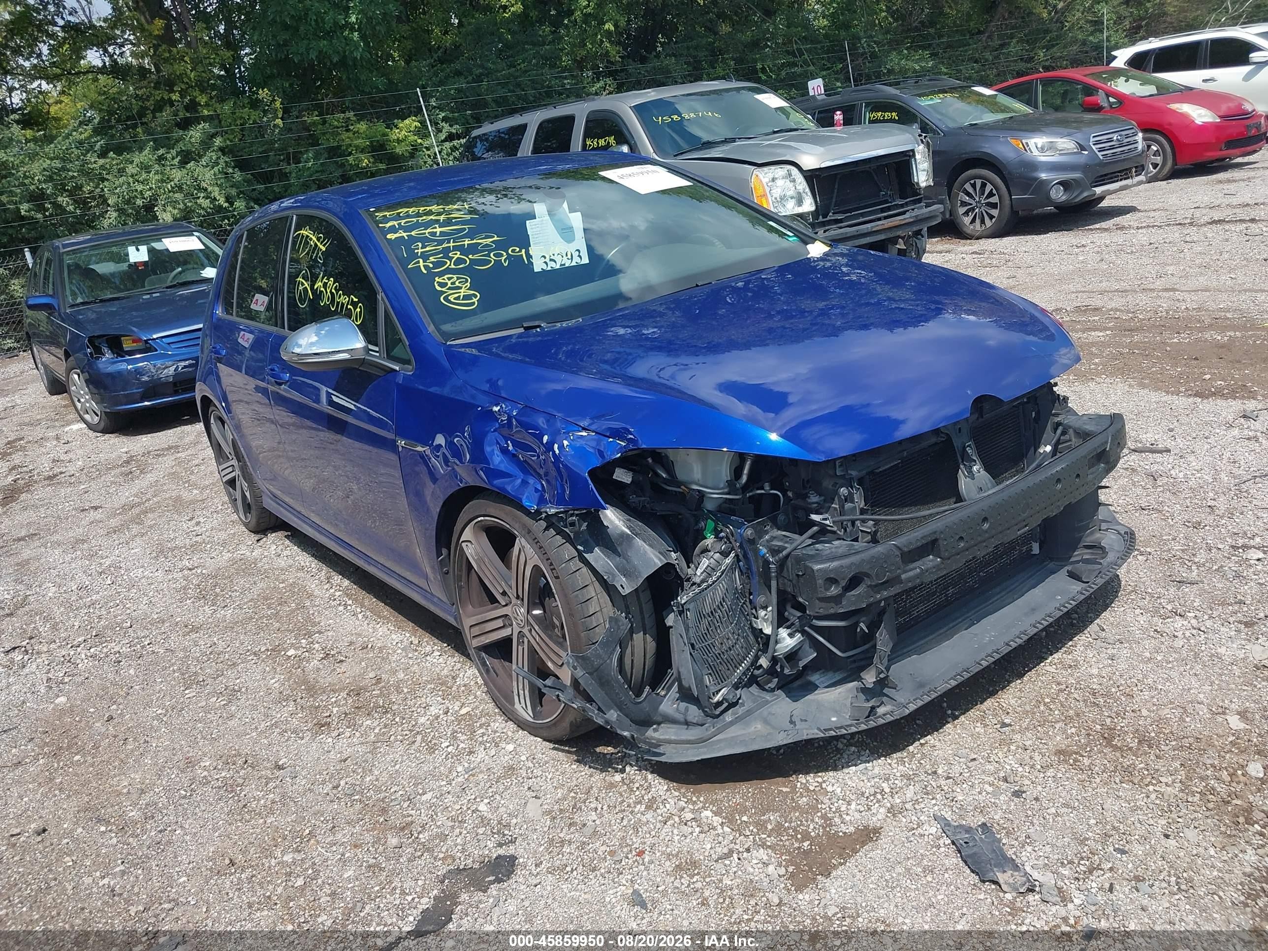 2015 Volkswagen Golf R VIN WVWLF7AU1FW193478 — IAAI salvage auction photo