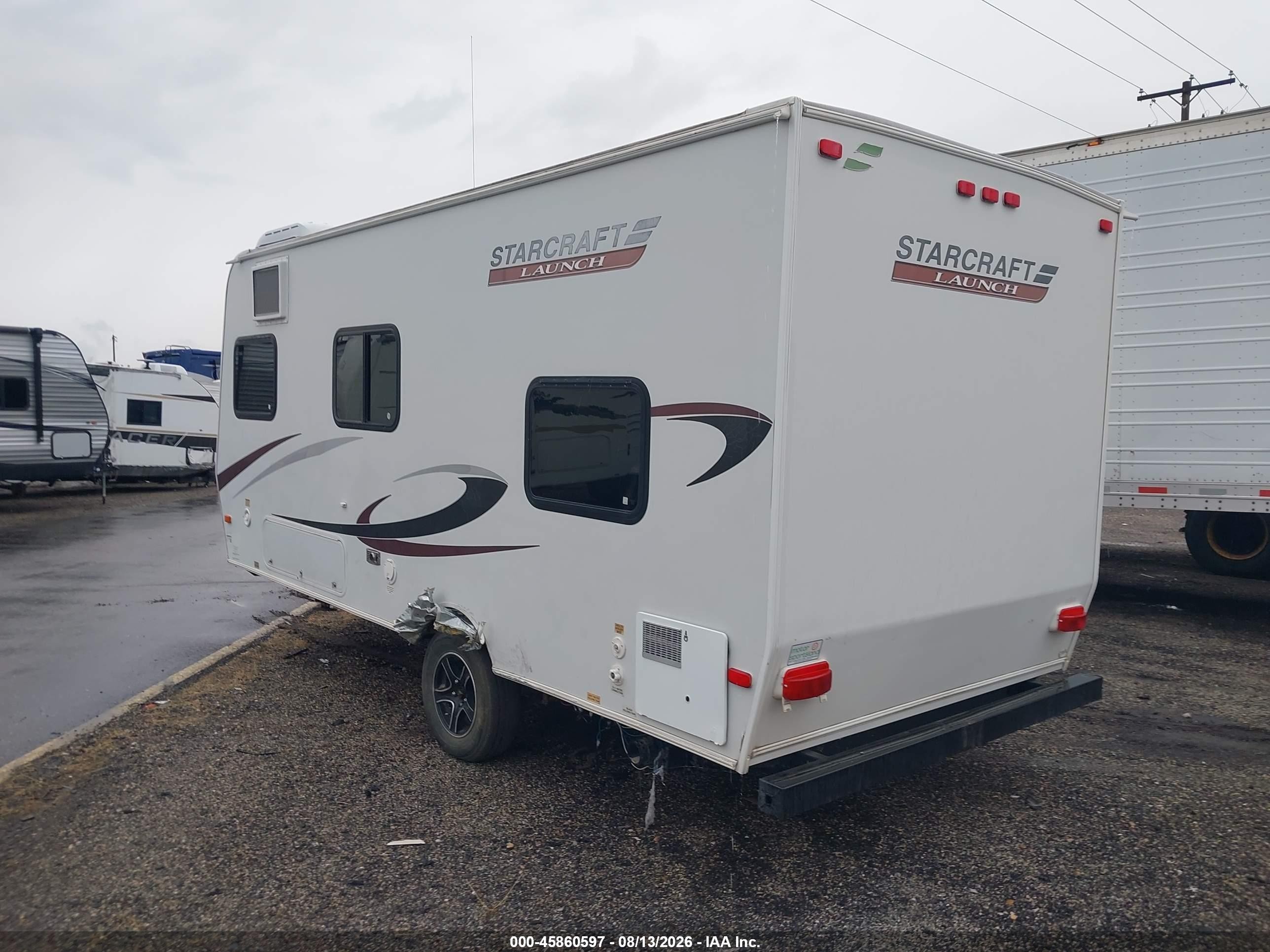 2012 Starcraft Launch VIN 1SABS0AJ9C2JW5087 IAAI salvage auction — Side, Salvage (Utah), sold $1,525 on 2026-09-09 (photo 3)