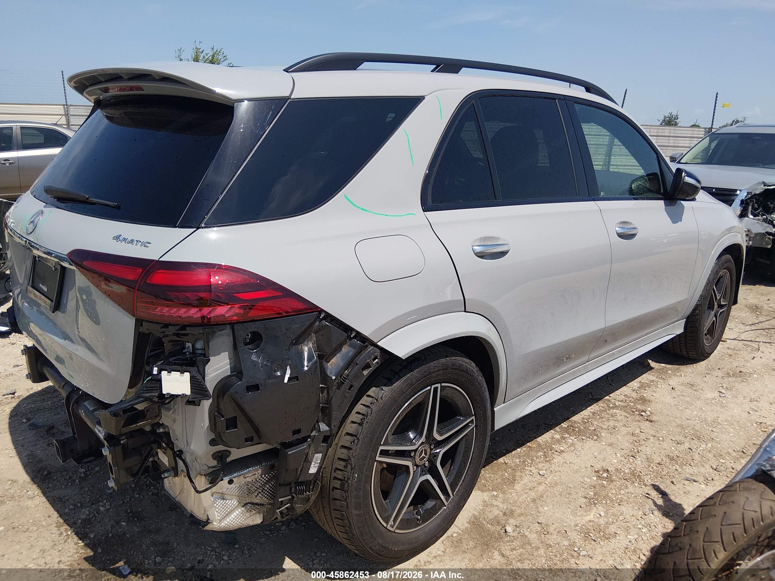 2024 Mercedes-Benz GLE-Class VIN 4JGFB4FB5RB115176 IAAI salvage auction — Rear End, Salvage (Alabama), sold $28,750 on 2026-08-31 (photo 4)