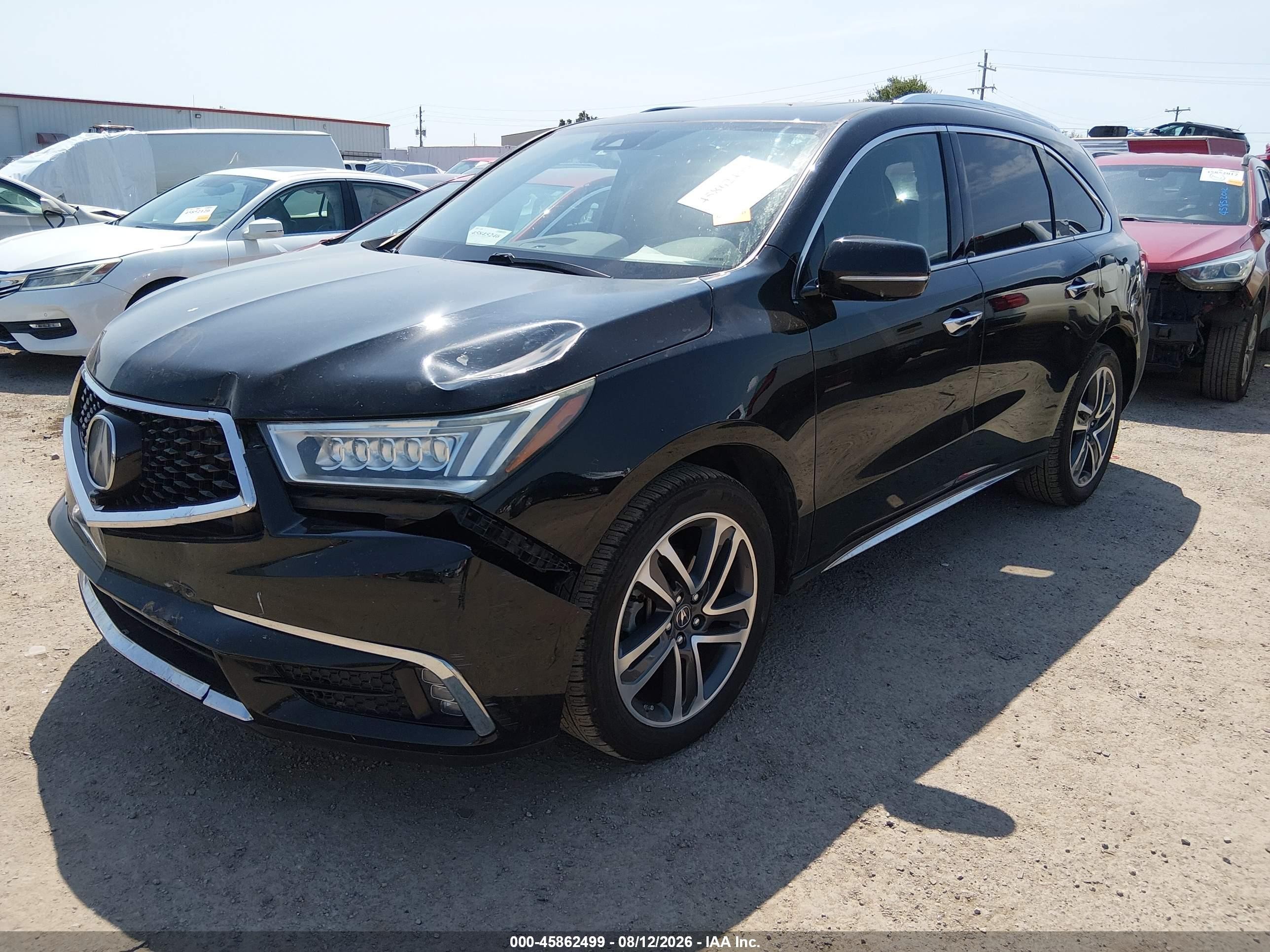2017 Acura Mdx VIN 5FRYD4H90HB030936 IAAI salvage auction — Front End, Clear (Oklahoma), sold $6,900 on 2026-09-26 (photo 2)