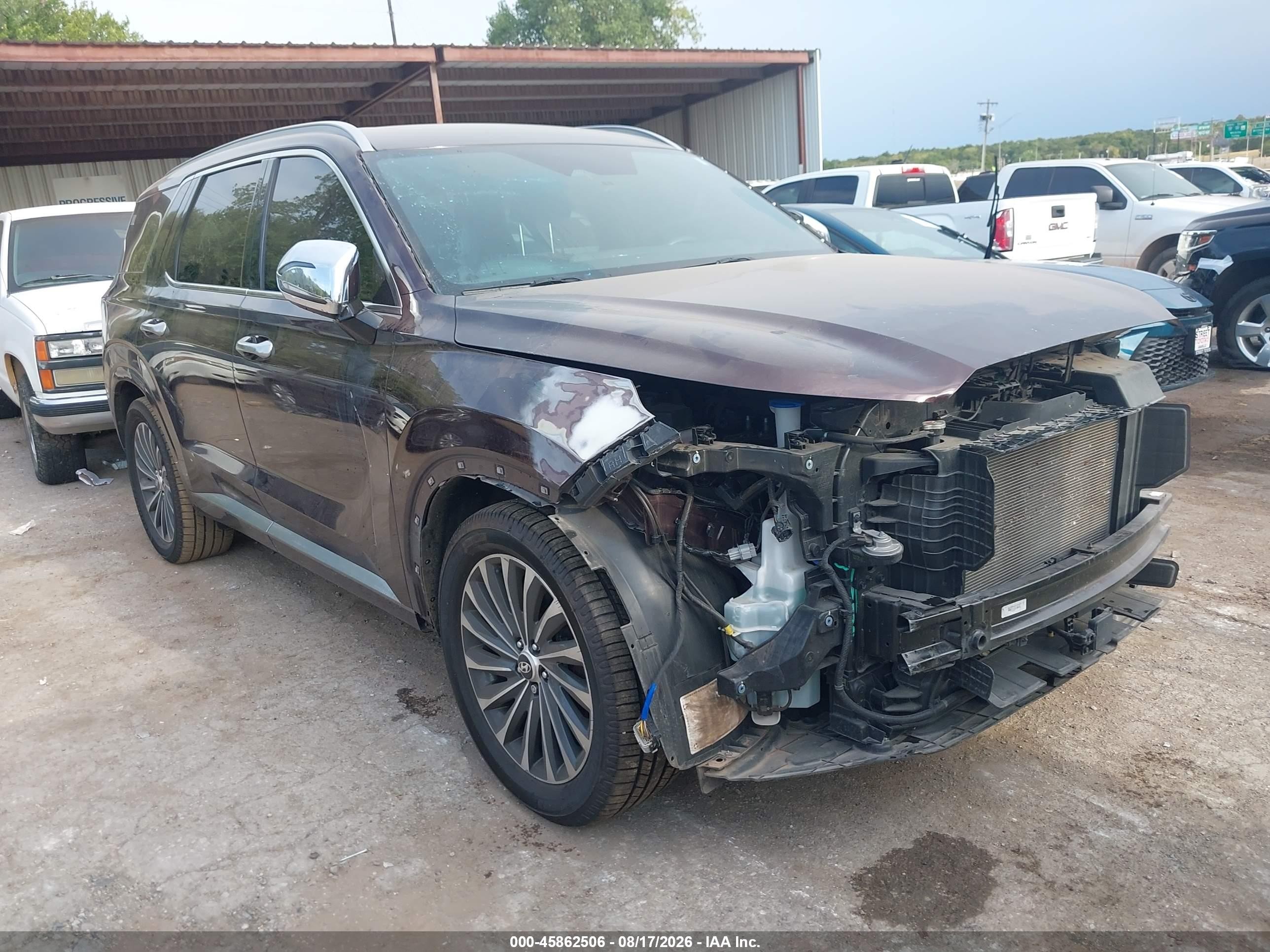 2024 Hyundai Palisade VIN KM8R74GE5RU776704 — IAAI salvage auction photo