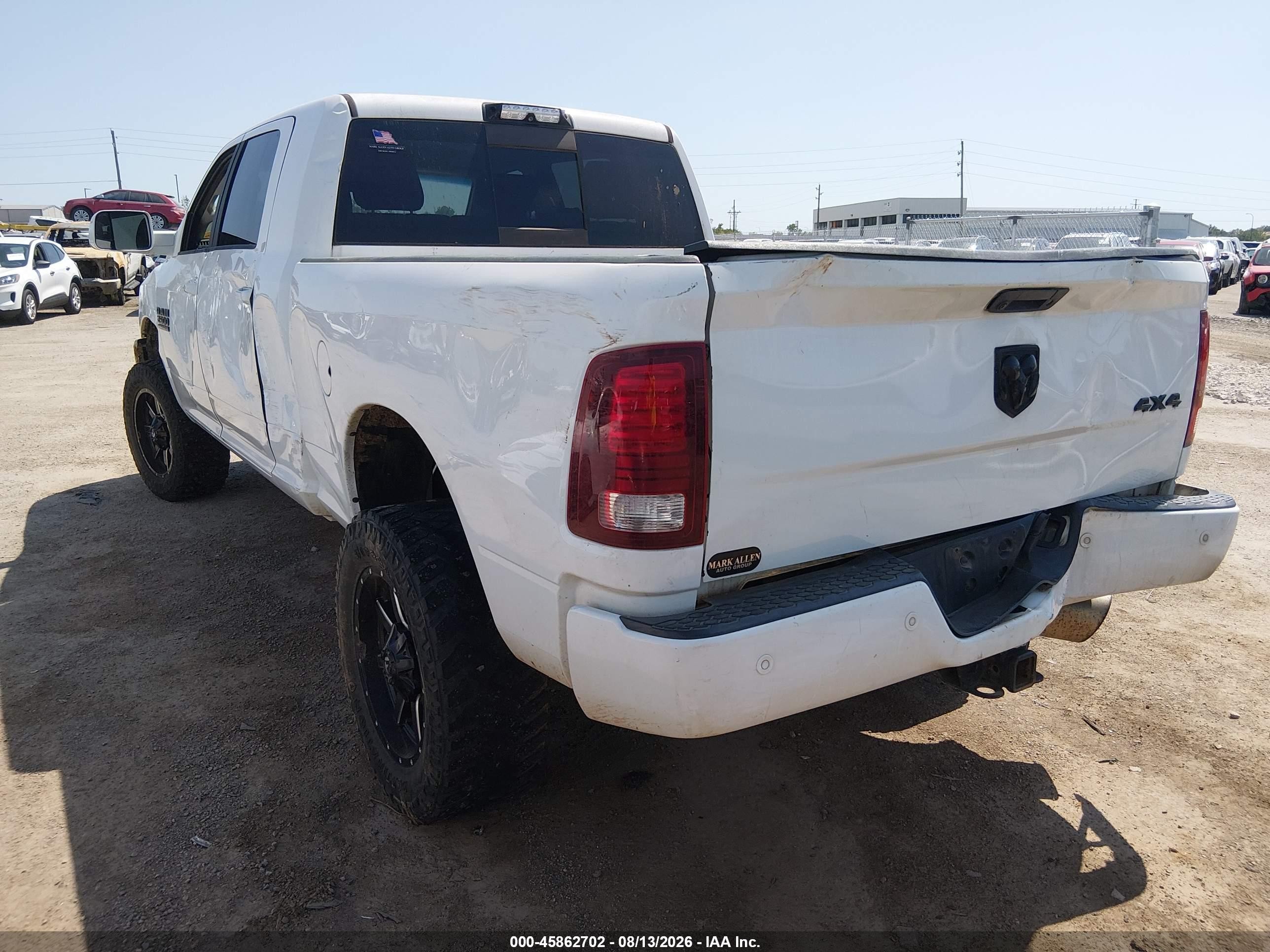 2018 Ram 2500 VIN 3C6UR5NL7JG273495 IAAI salvage auction — Side, Clear (Oklahoma), sold $12,100 on 2026-09-30 (photo 3)