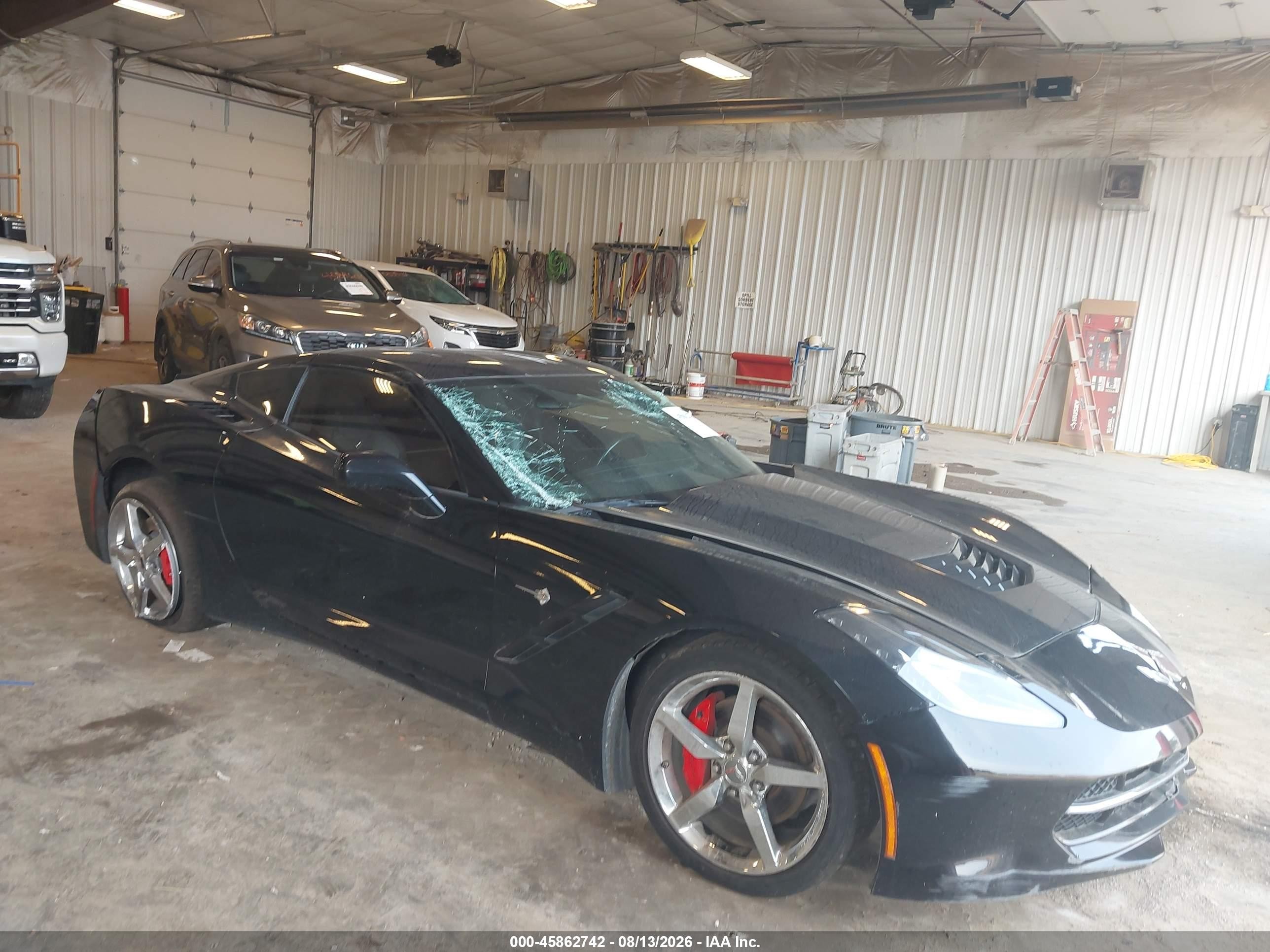 2014 Chevrolet Corvette Stingray VIN 1G1YD2D75E5134676 — IAAI salvage auction photo