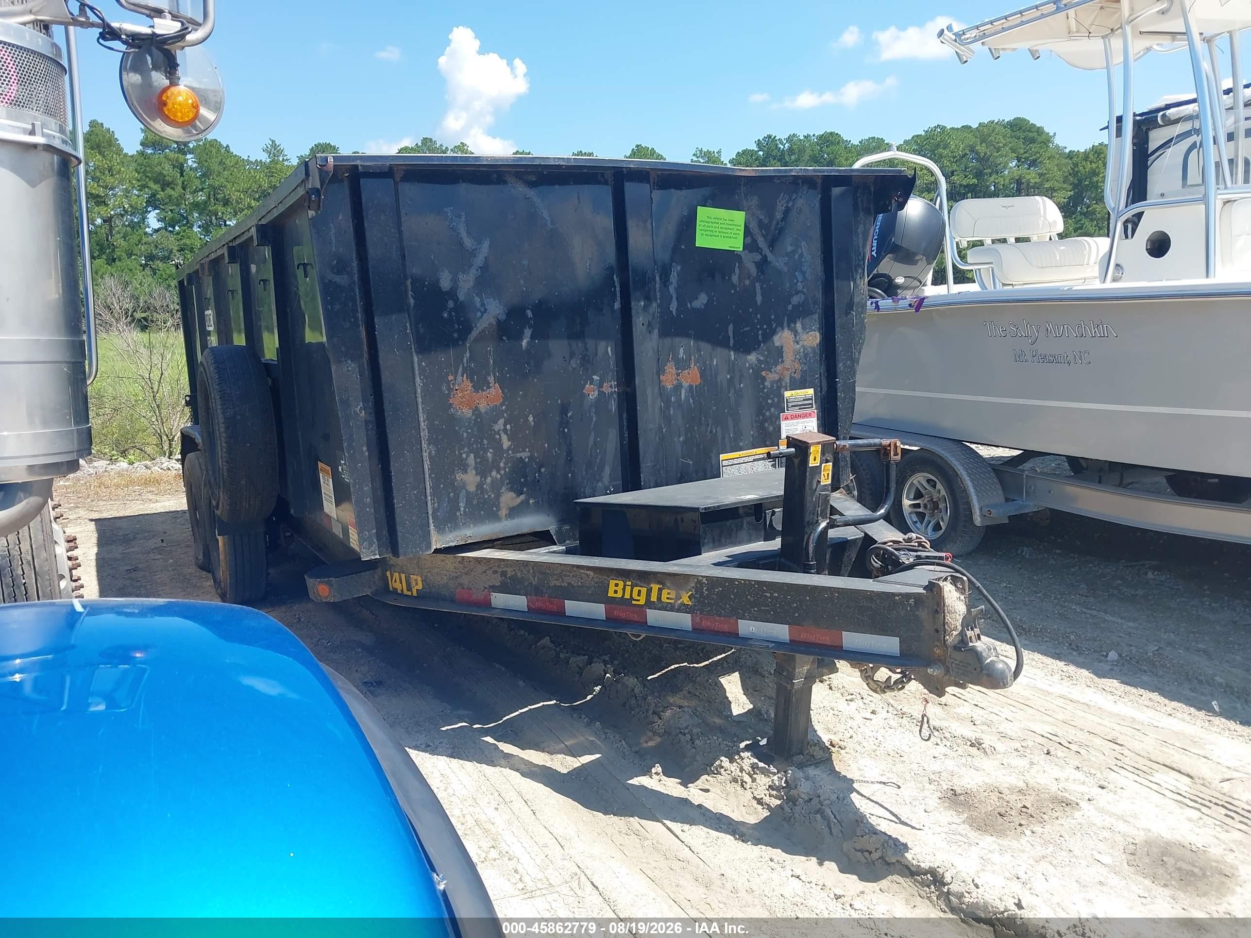 2021 Big Tex Trailer Co Inc Dump Trailer VIN 16V1D2127M5045731 — IAAI salvage auction photo