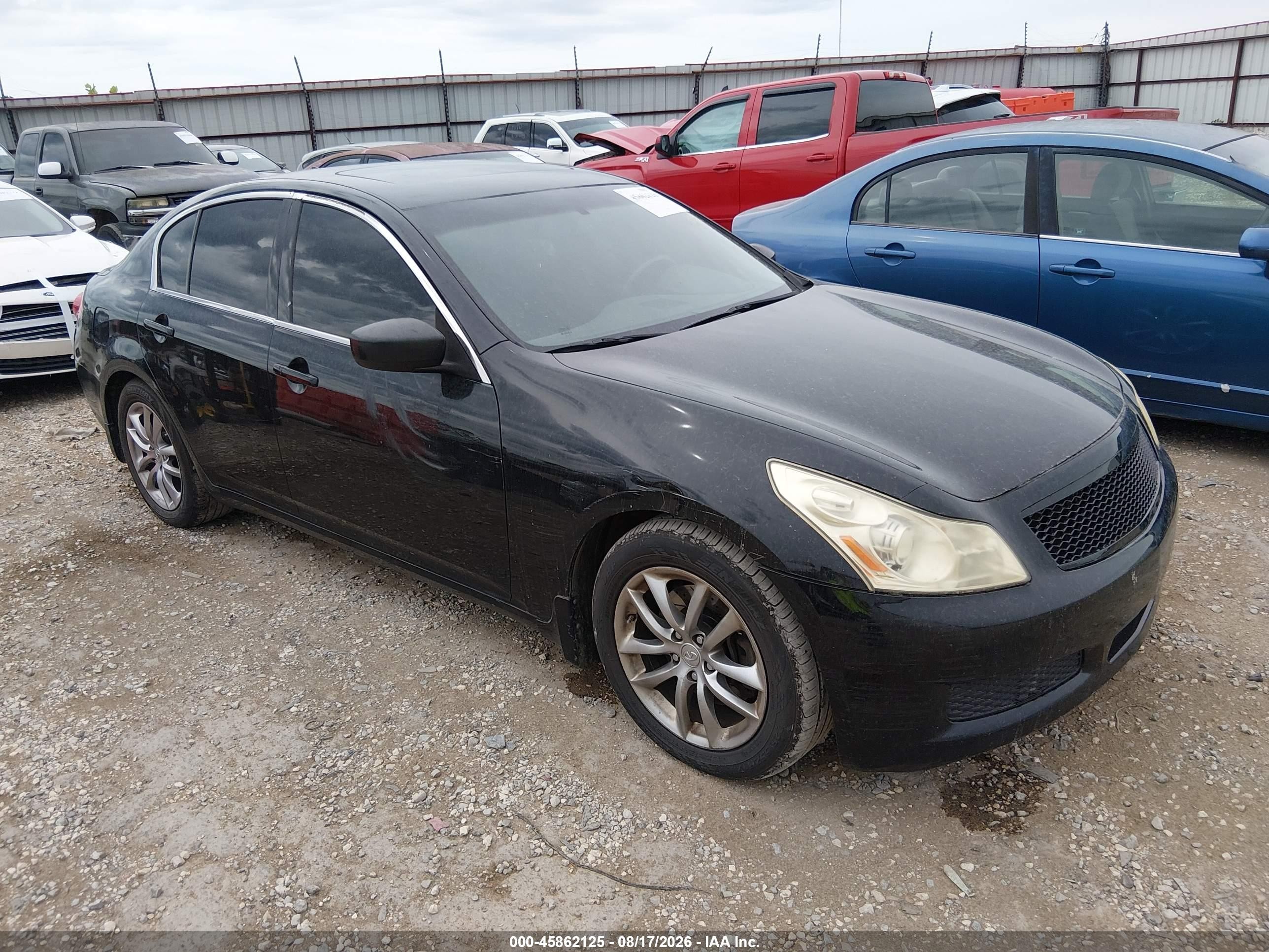2009 Infiniti G37 VIN JNKCV61E89M013658 IAAI salvage auction — Normal Wear, Clear (Arkansas), sold $325 on 2026-09-03 (photo 1)
