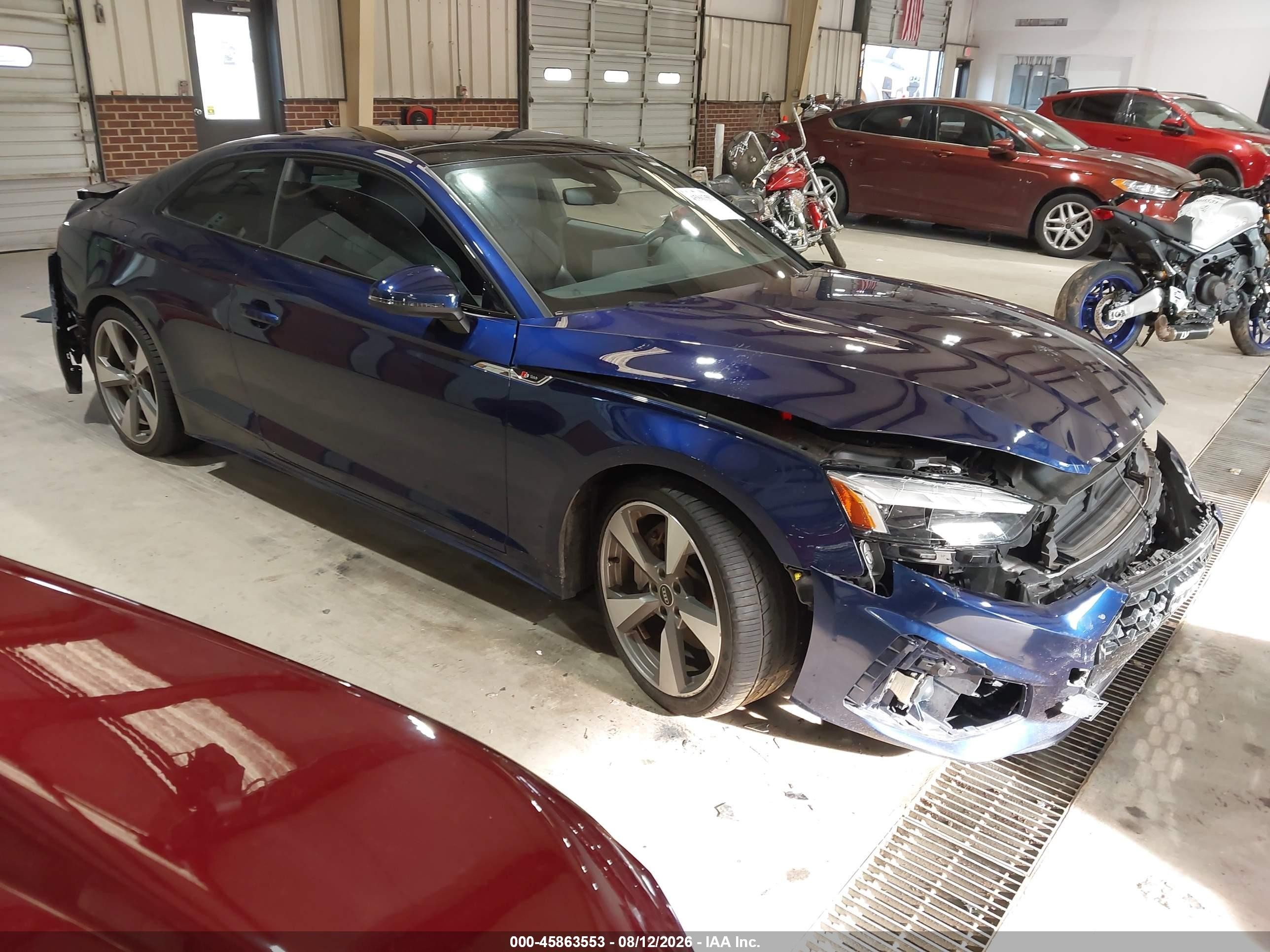 2021 Audi A5 VIN WAUTAAF56MA033097 — IAAI salvage auction photo