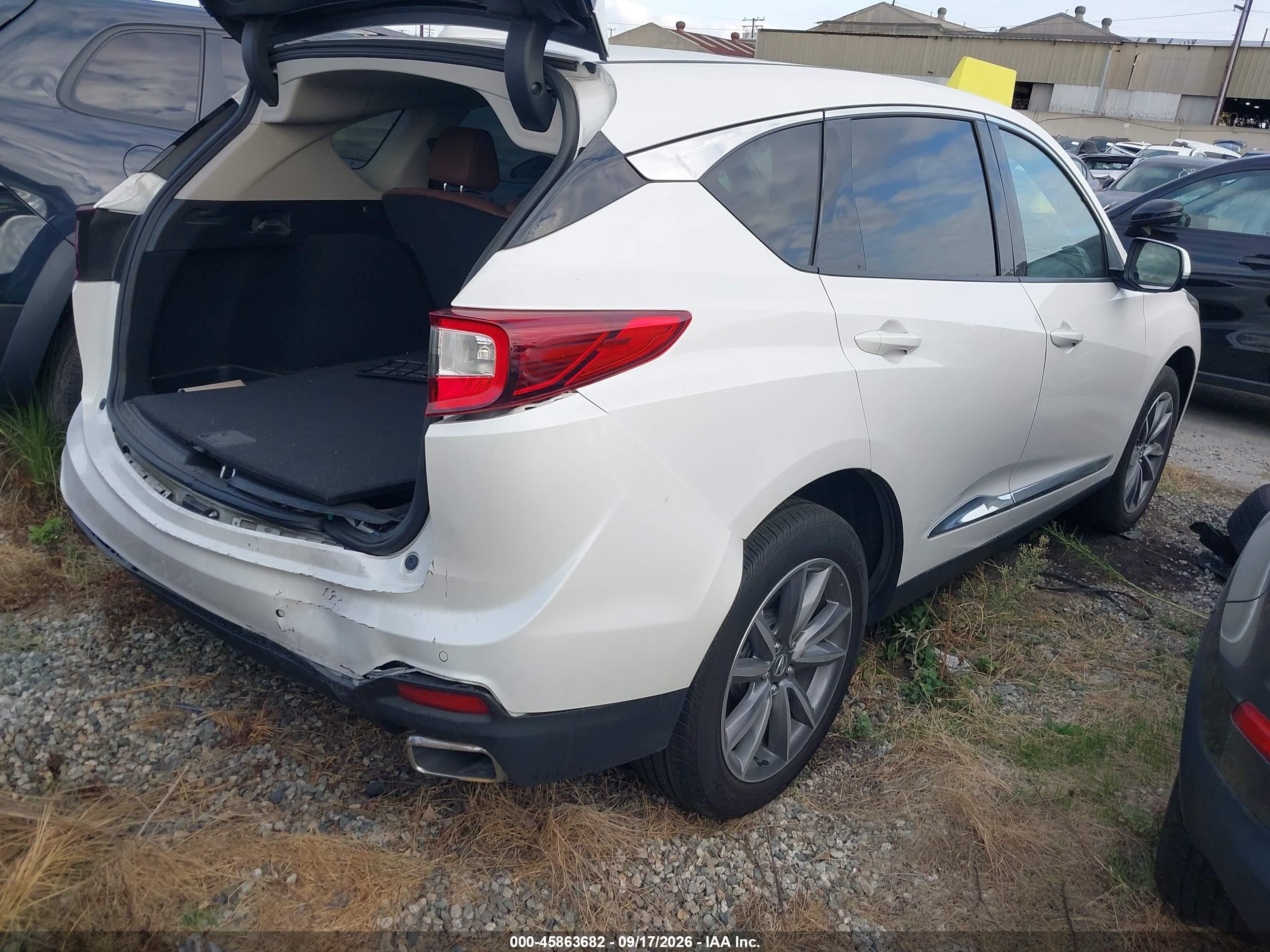 2023 Acura RDX VIN 5J8TC1H56PL001576 IAAI salvage auction — Rear End, Salvage Certificate (California), sold $11,800 on 2026-09-19 (photo 4)