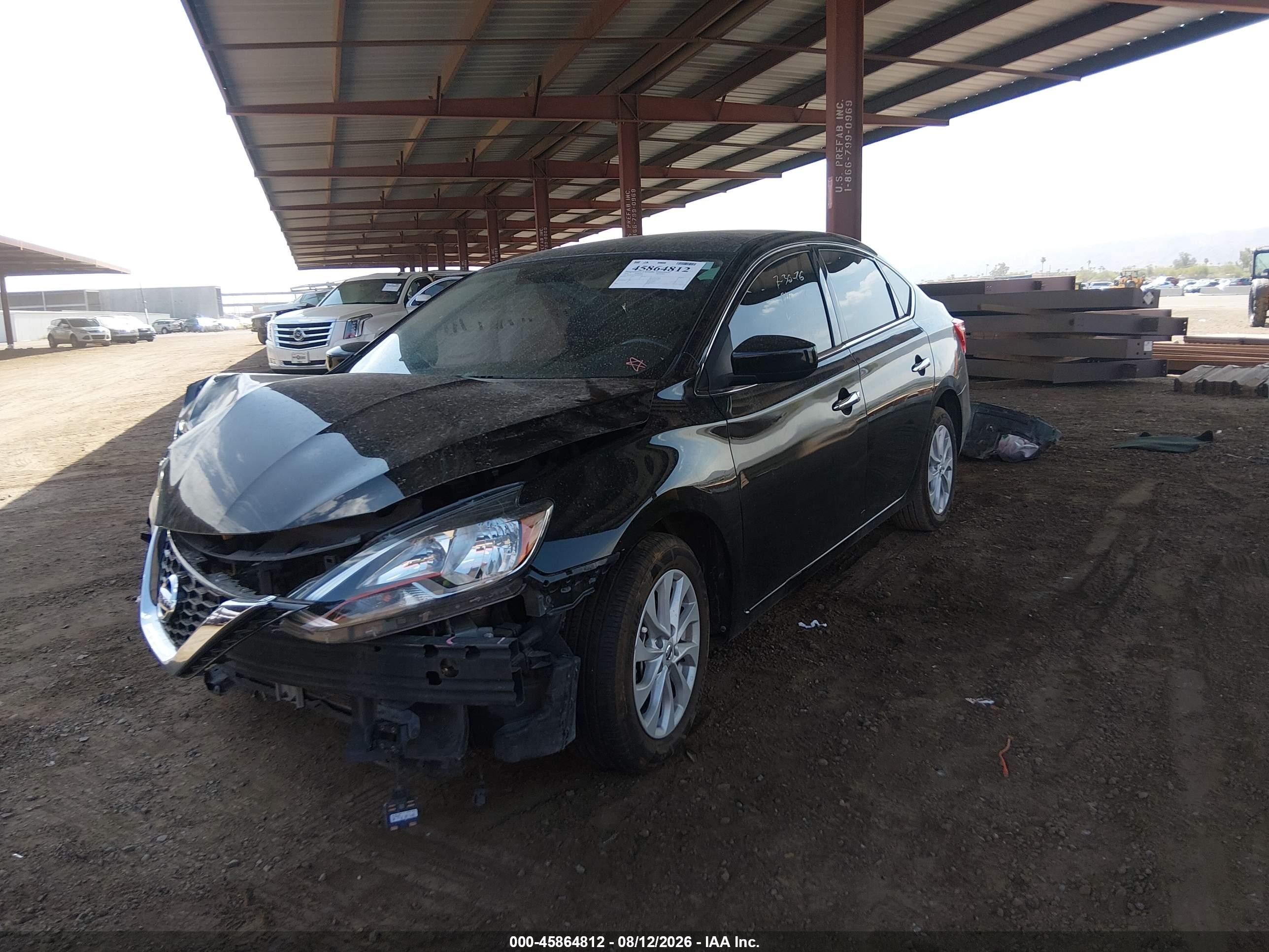 2019 Nissan Sentra VIN 3N1AB7AP2KY447038 IAAI salvage auction — Unknown, Salvage (Arizona), sold $1,150 on 2026-09-15 (photo 2)