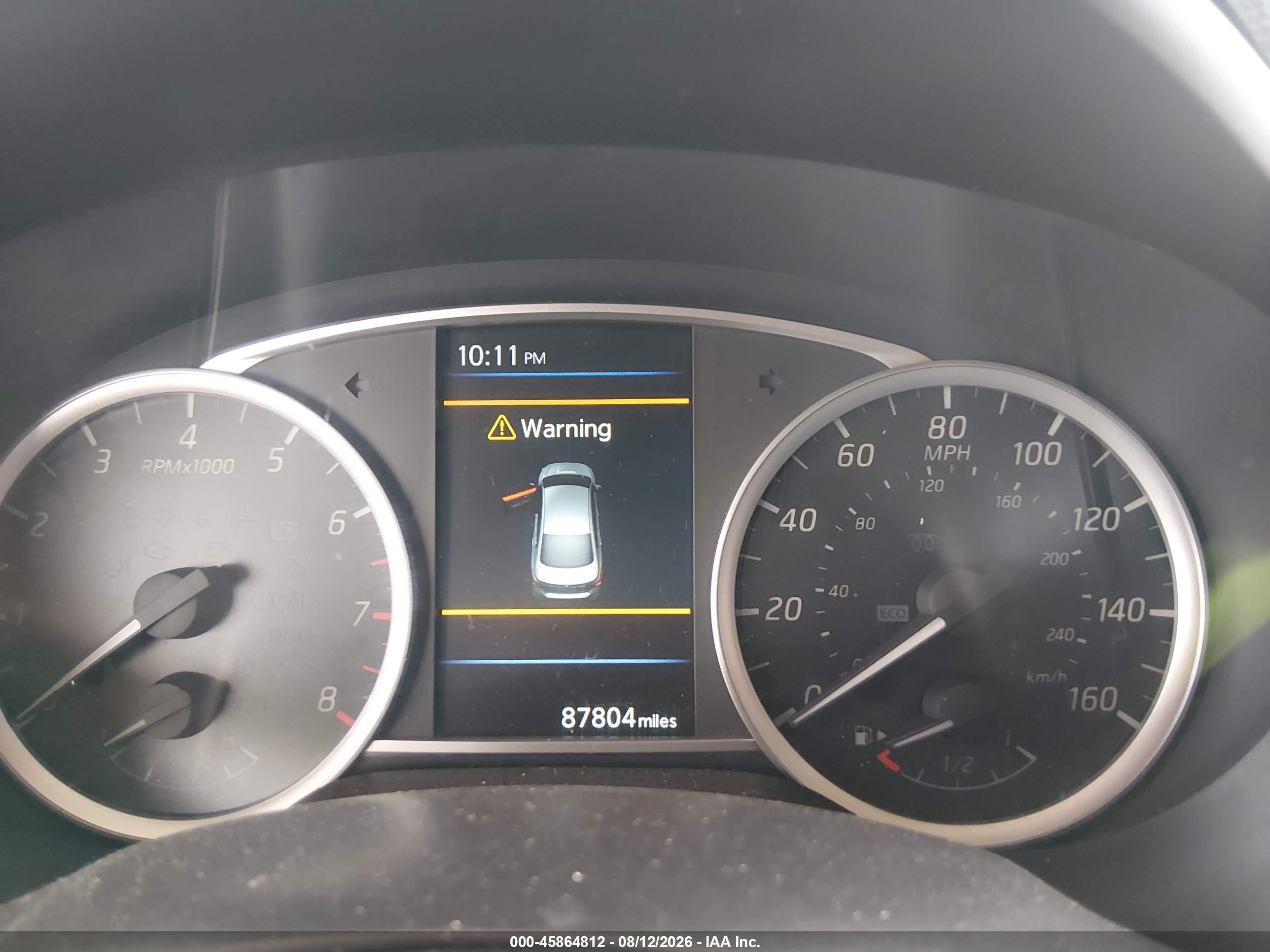 2019 Nissan Sentra VIN 3N1AB7AP2KY447038 IAAI salvage auction — Unknown, Salvage (Arizona), sold $1,150 on 2026-09-15 (photo 7)
