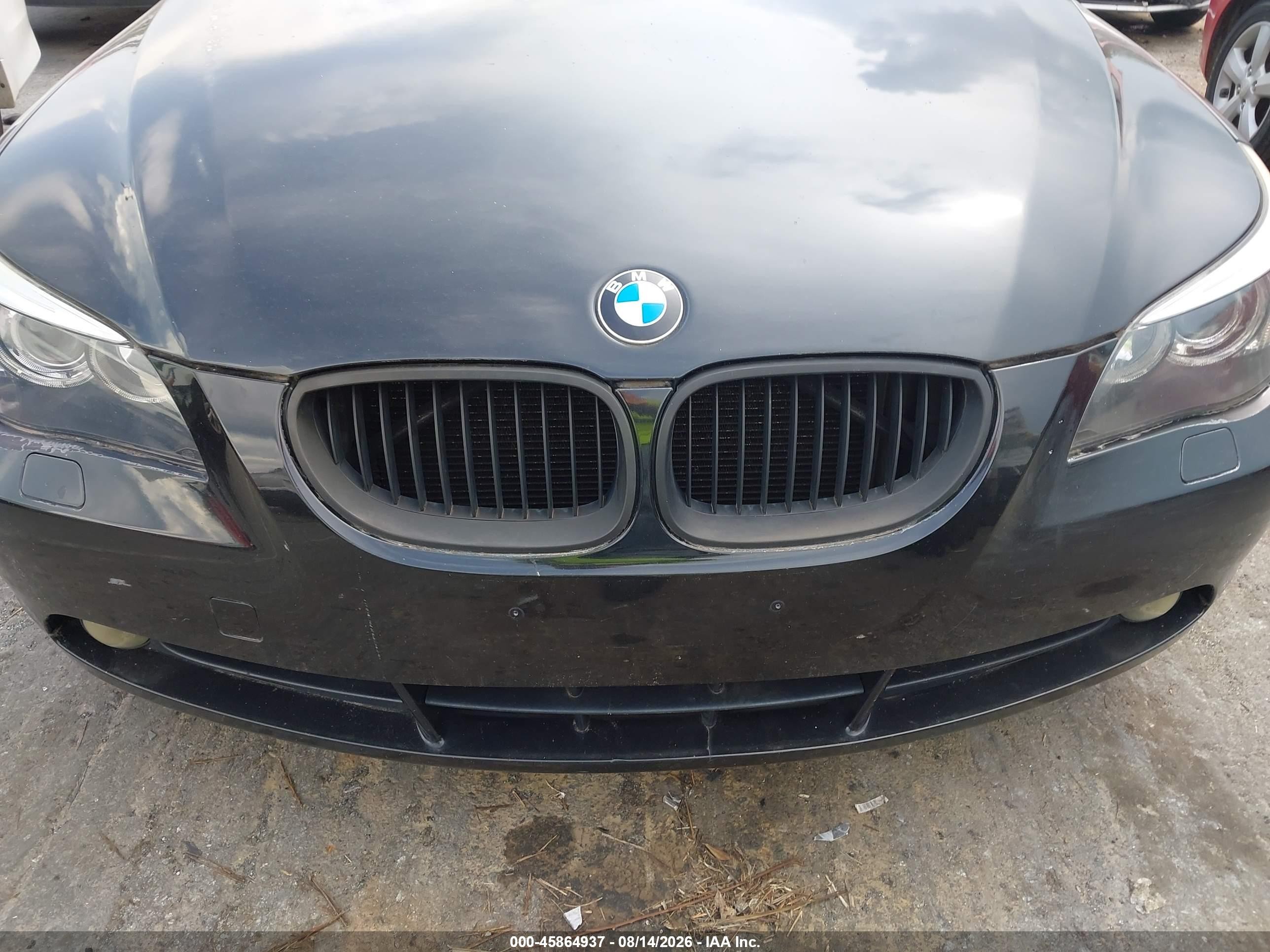 2007 BMW 5 series VIN WBANE73507CM50616 IAAI salvage auction — Normal Wear, Clear (North Carolina), sold $600 on 2026-10-10 (photo 6)