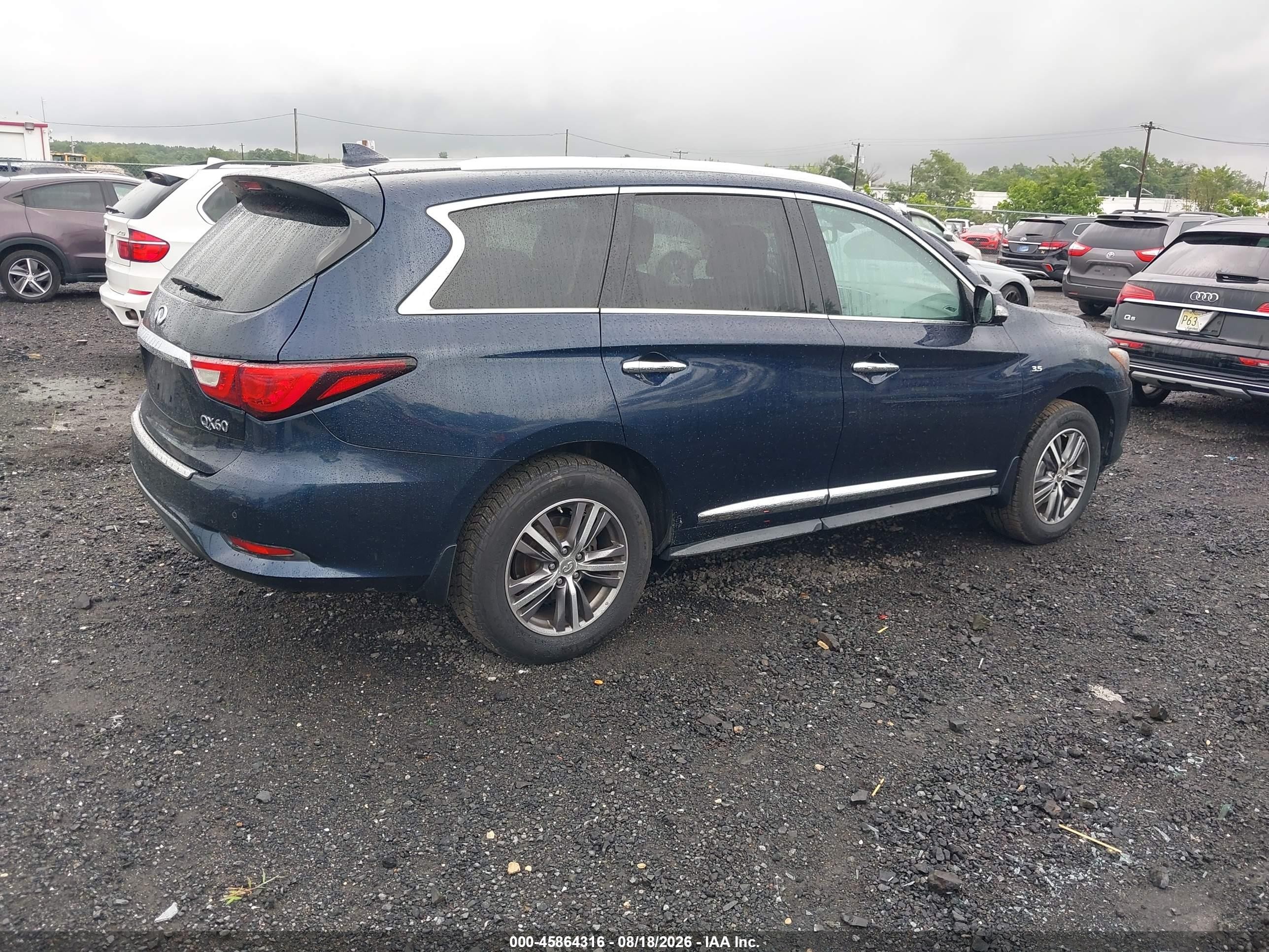 2016 Infiniti QX60 VIN 5N1AL0MM7GC516840 IAAI salvage auction — Unknown, Salvage (New Jersey), sold $1,800 on 2026-09-10 (photo 4)