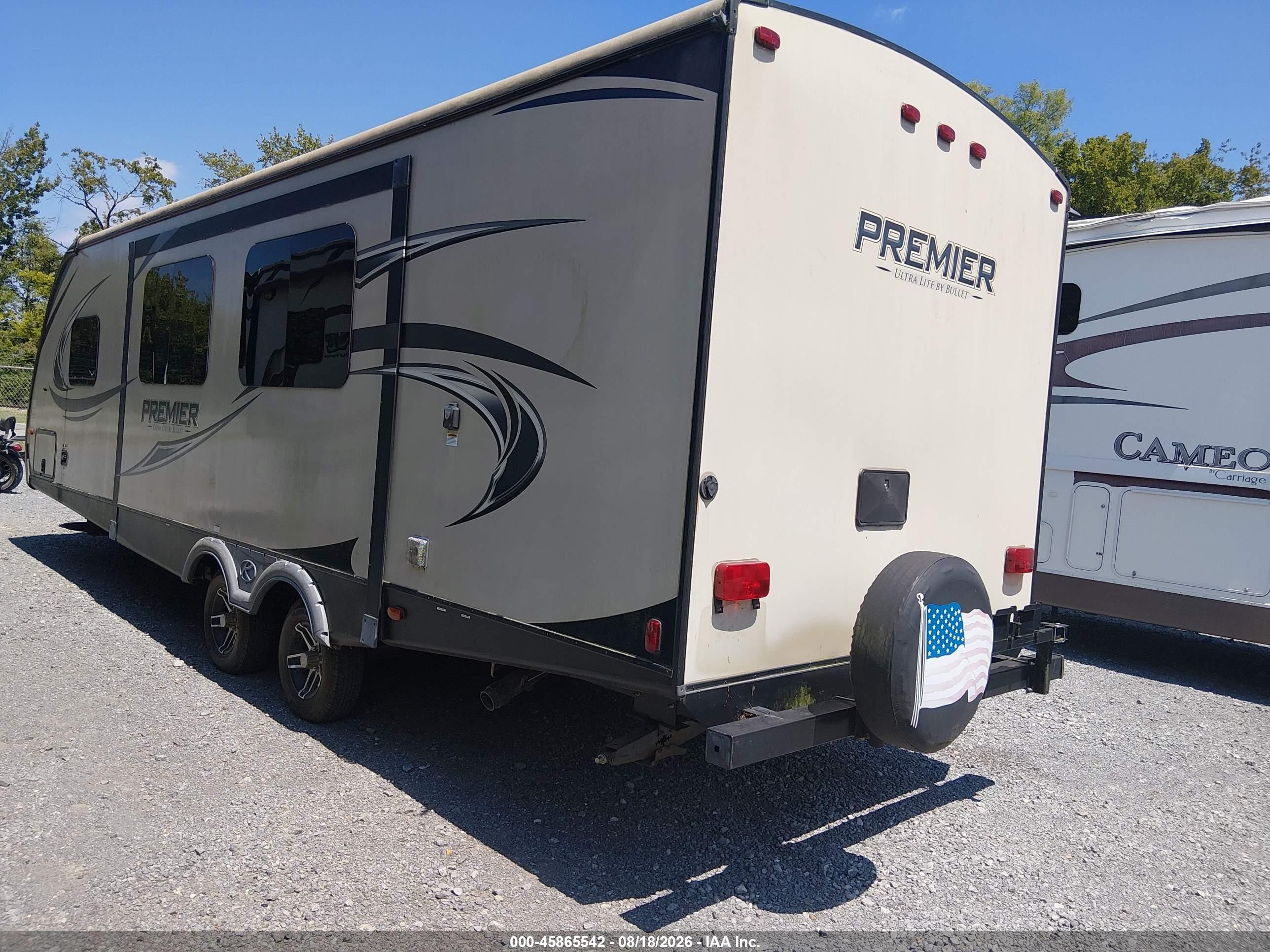 2018 Keystone Rv Premier VIN 4YDT26R28JD437346 IAAI salvage auction — Top/Roof, Salvage (Tennessee), sold $4,800 on 2026-09-09 (photo 3)