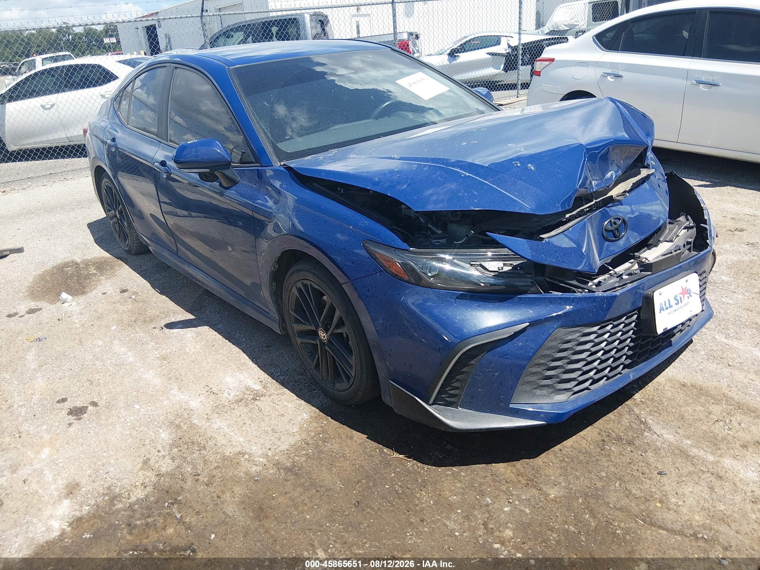 2025 Toyota Camry VIN 4T1DAACK3SU036323 — IAAI salvage auction photo