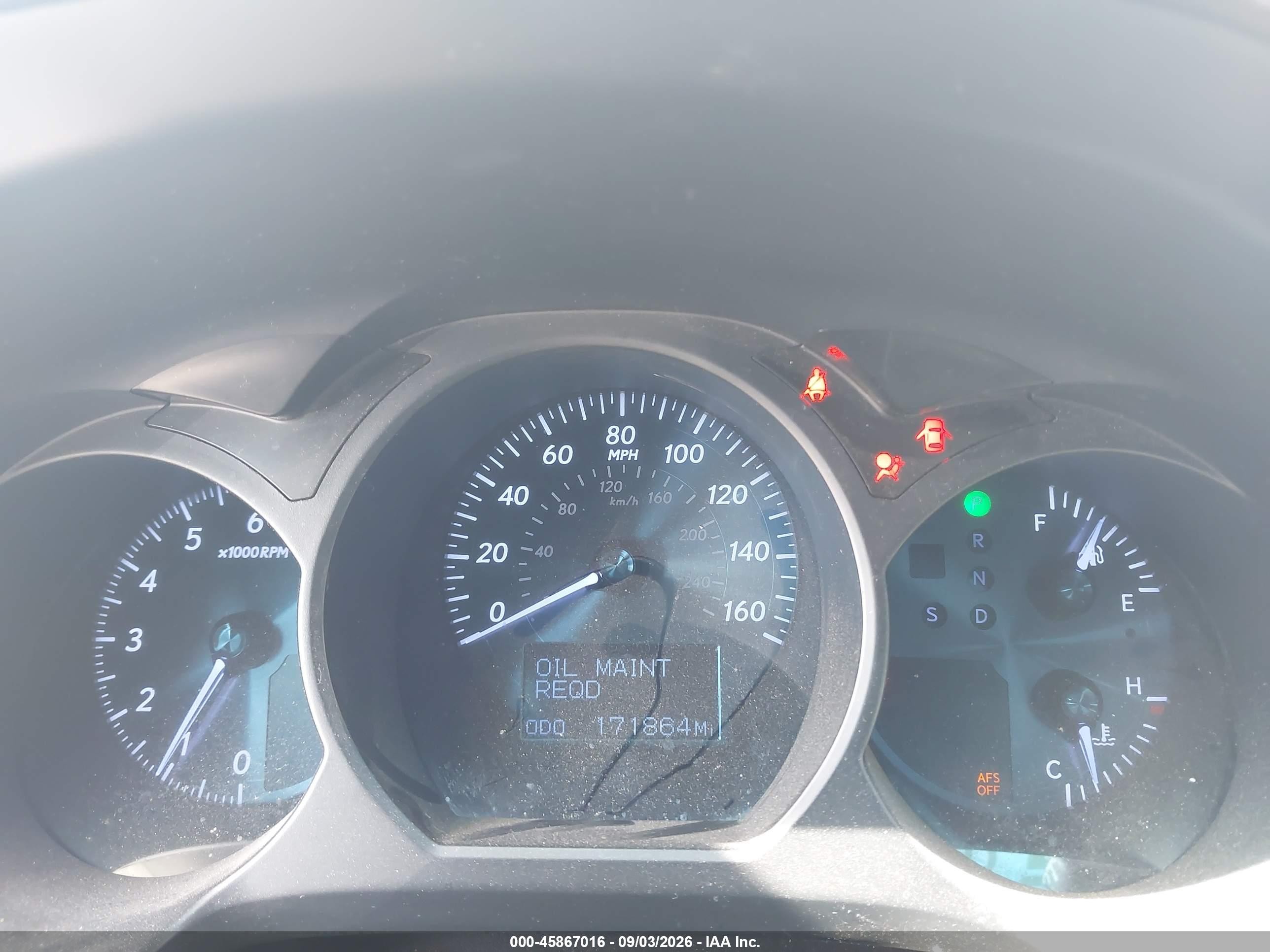 2011 Lexus Gs VIN JTHBE1KS8B0051875 IAAI salvage auction — Side, Salvage (Texas), sold $750 on 2026-10-23 (photo 7)