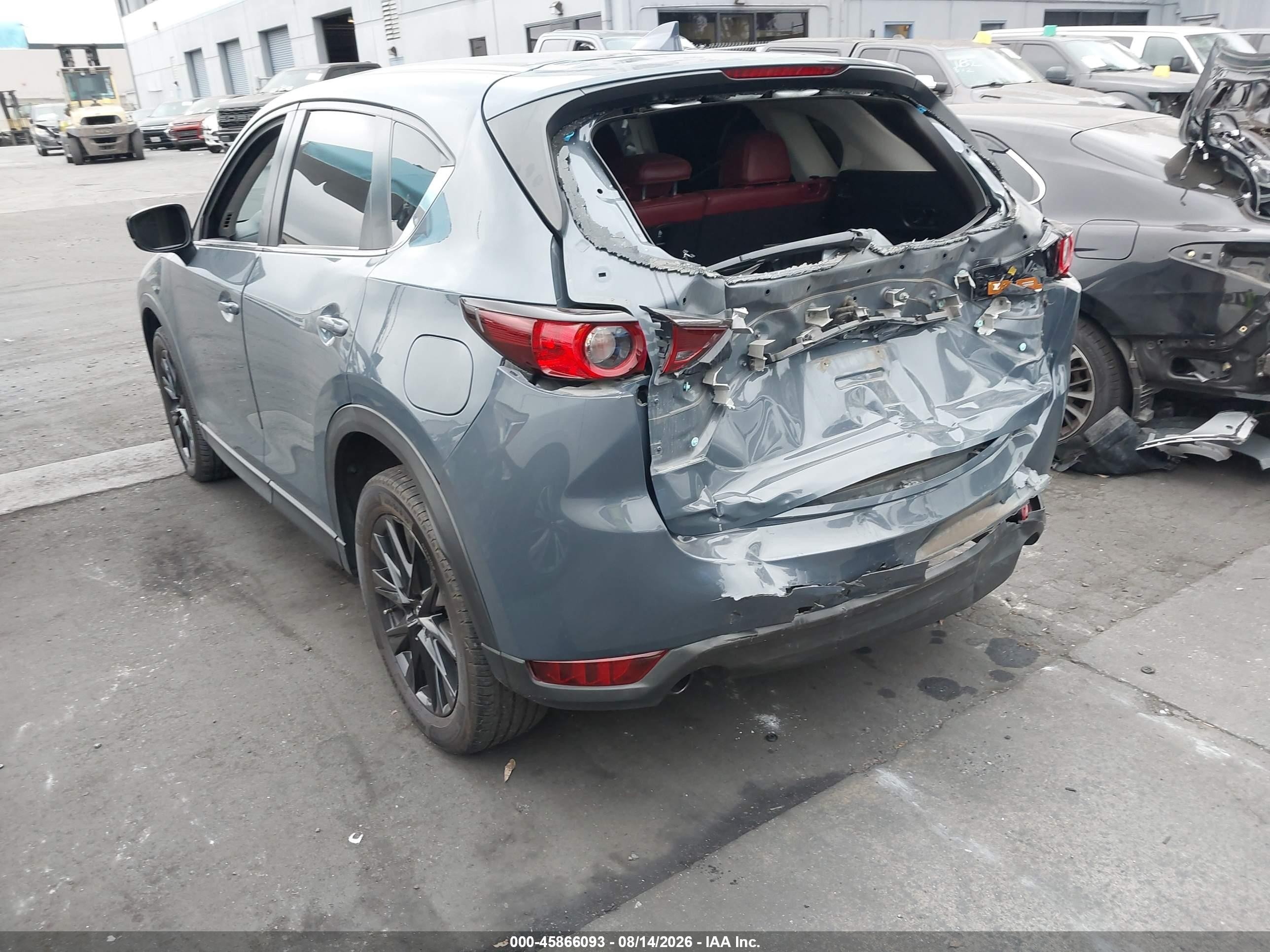 2021 Mazda CX-5 VIN JM3KFACY8M0353839 IAAI salvage auction — Rear End, Wait Title, sold $6,600 on 2026-09-21 (photo 3)