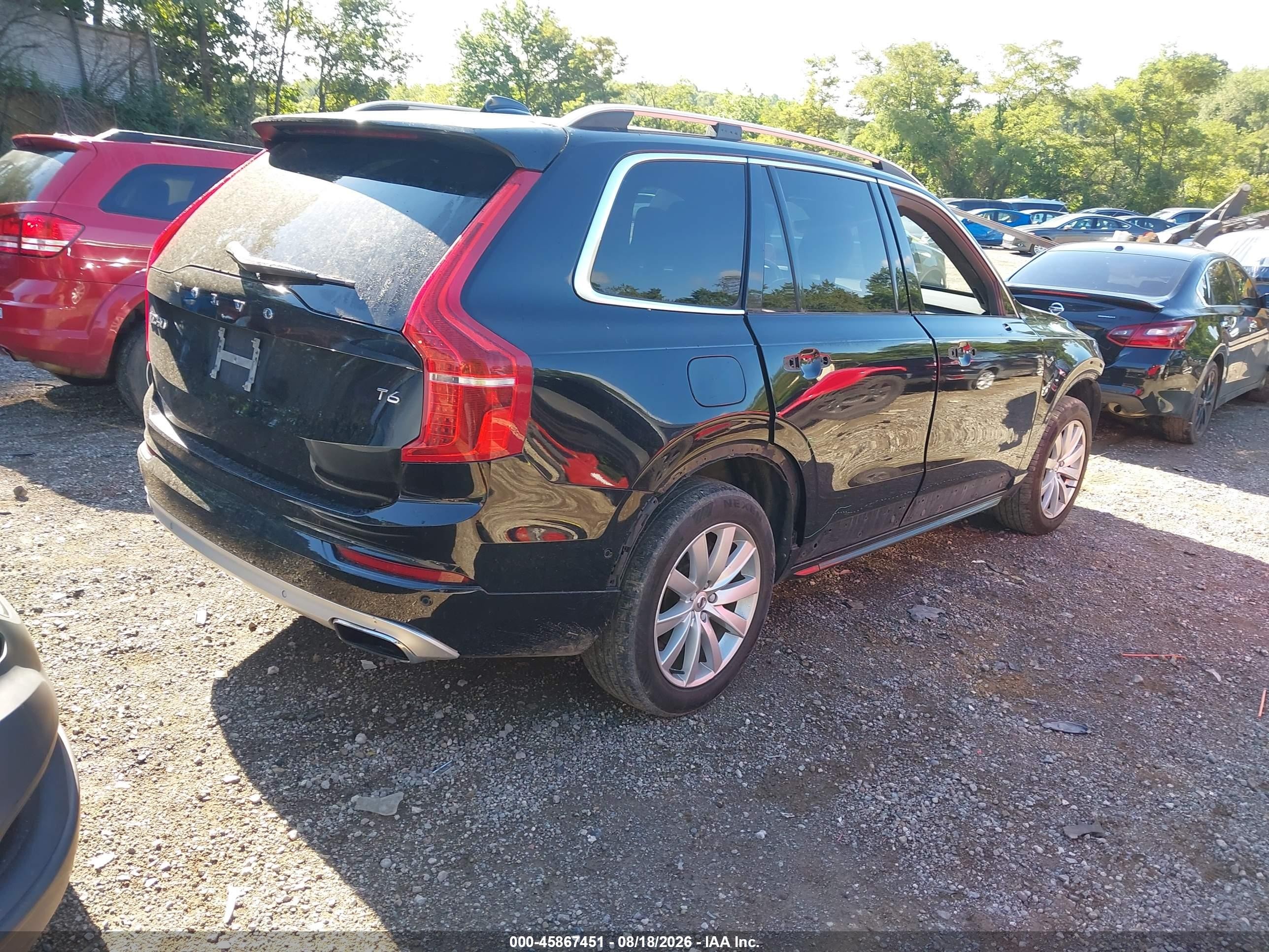 2018 Volvo XC90 VIN YV4A22PK9J1215533 IAAI salvage auction — Front End, Salvage (Pennsylvania), sold $5,100 on 2026-09-24 (photo 4)