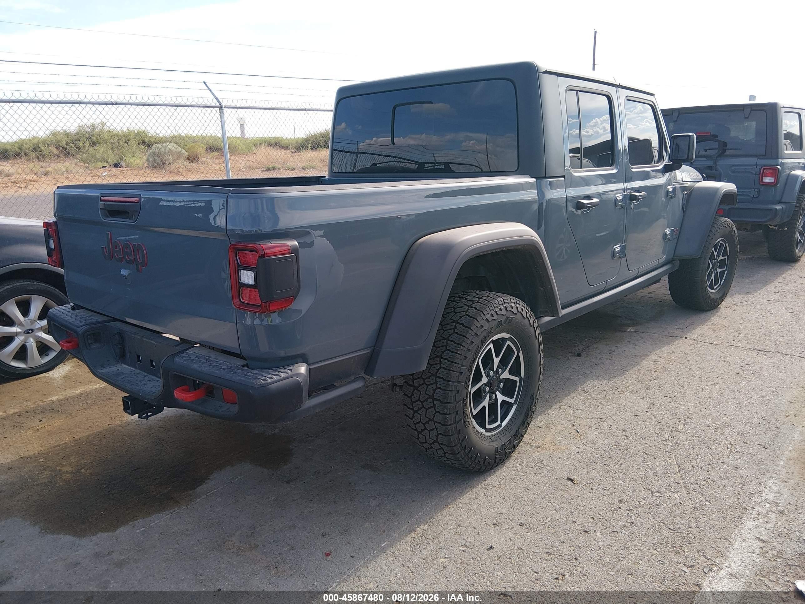 2026 Jeep Gladiator VIN 1C6RJTBG1TL160141 IAAI salvage auction — Normal Wear, Enterprise Vehicles Clear Only (Maryland), sold $28,500 on 2026-09-16 (photo 4)