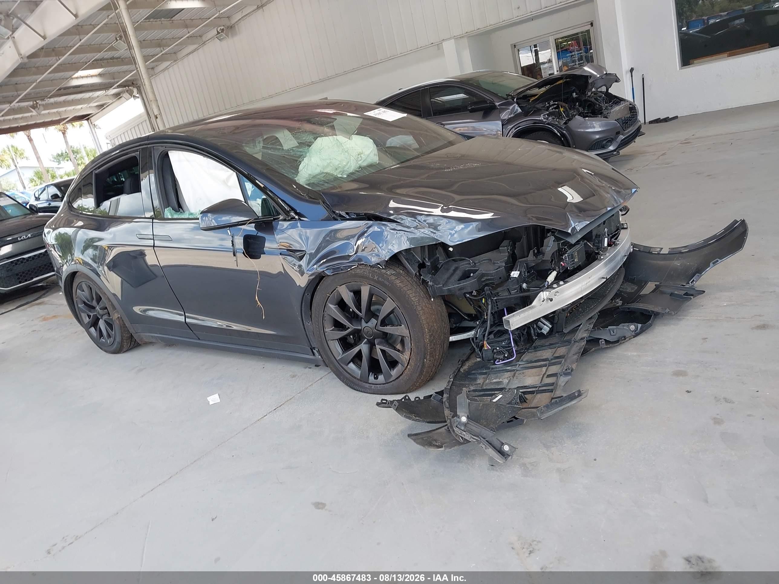 2024 Tesla Model X VIN 7SAXCDE53RF442032 — IAAI salvage auction photo