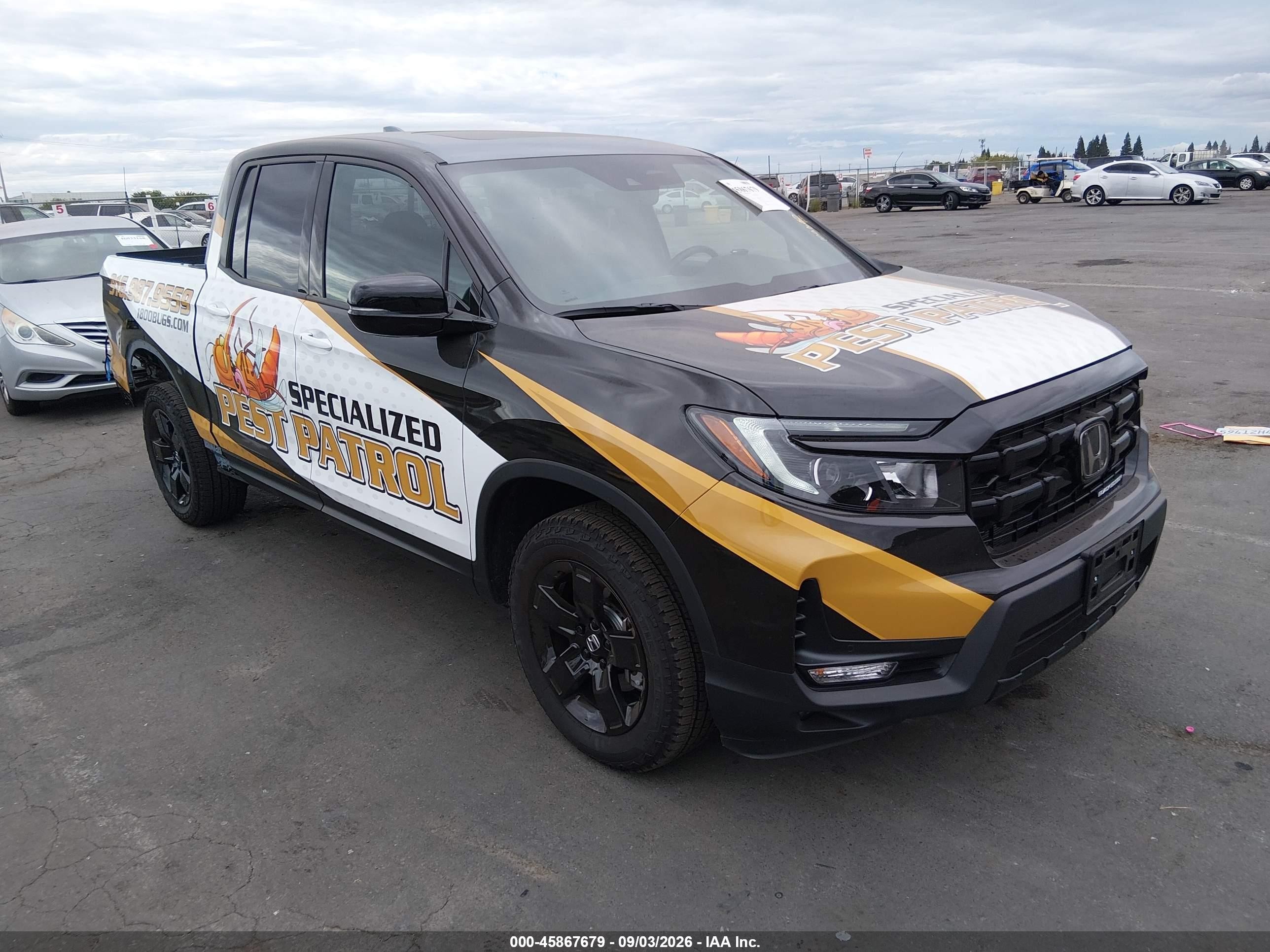 2025 Honda Ridgeline VIN 5FPYK3F82SB045531 — IAAI salvage auction photo