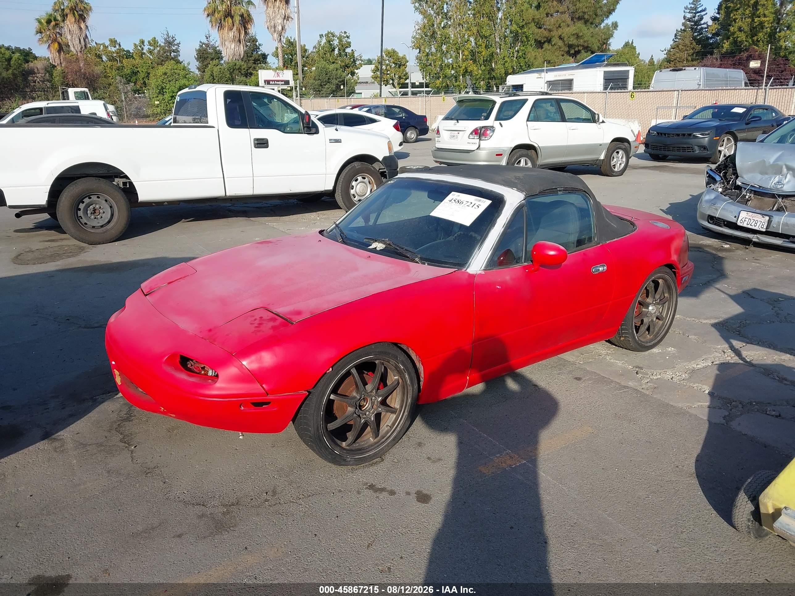 1990 Mazda Mx-5 miata VIN JM1NA3515L0135145 IAAI salvage auction — Normal Wear, Salvage Title - Dealer (California), sold $575 on 2026-08-31 (photo 2)
