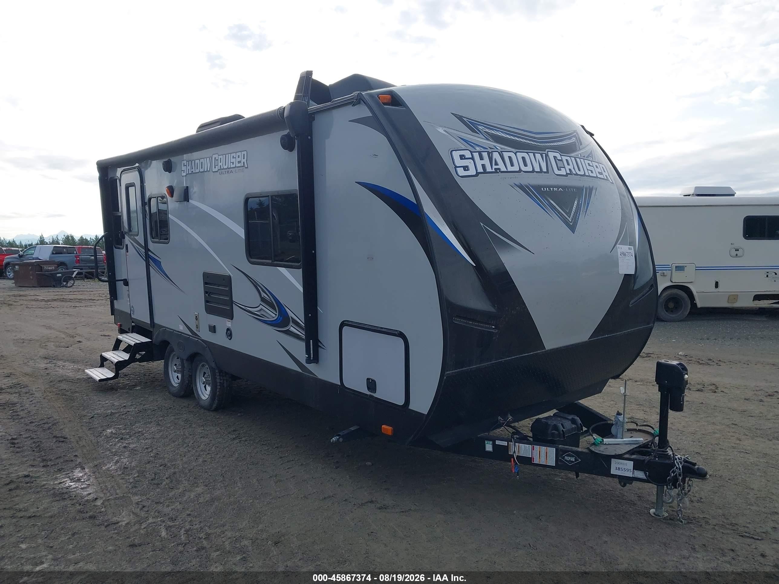 2019 Heartland Shadow Cruiser VIN 5RXDB242XK1385595 IAAI salvage auction — Top/Roof, Bill Of Sale (Alaska), sold $2,700 on 2026-09-18 (photo 1)