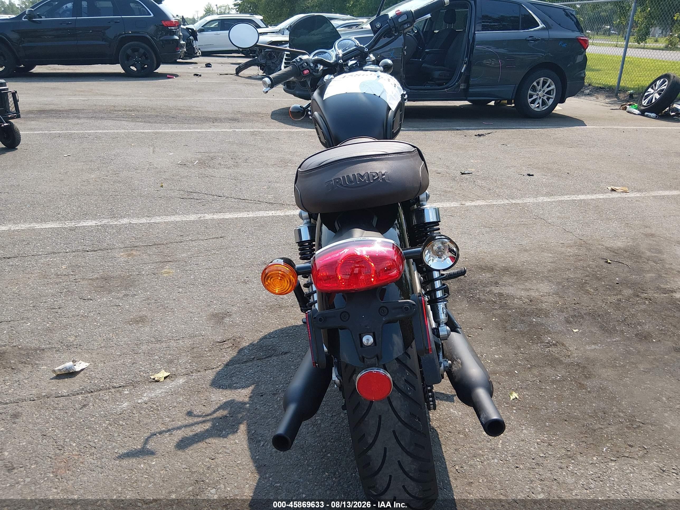 2023 Triumph Motorcycle BONNEVILLE VIN SMTD40HL9PTBJ7402 IAAI salvage auction — Side, Salvage (New Jersey), sold $3,850 on 2026-09-16 (photo 6)