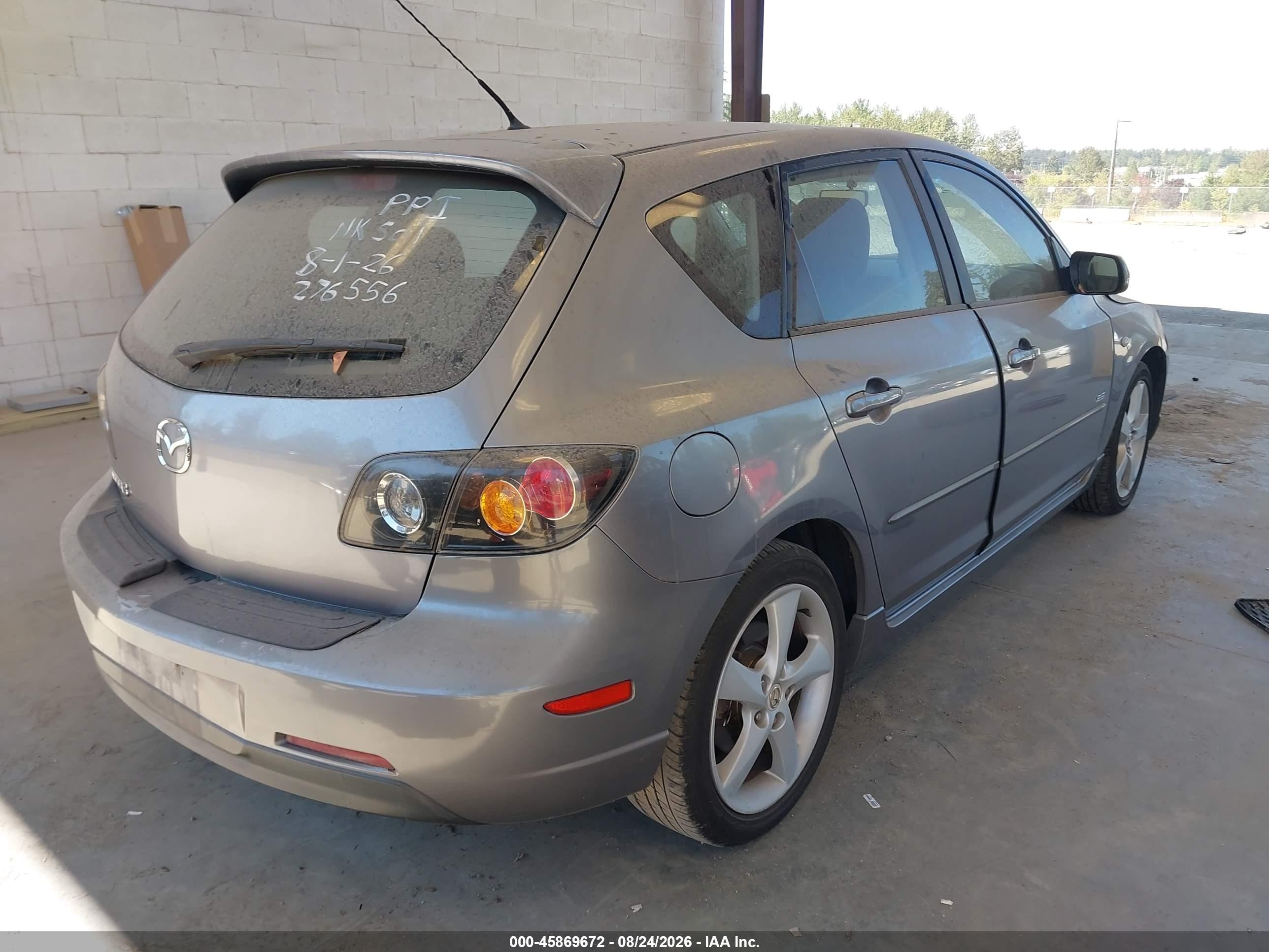 2005 Mazda 3 VIN JM1BK143751313822 IAAI salvage auction — Front End, Bill Of Sale (Washington), sold $375 on 2026-09-14 (photo 4)