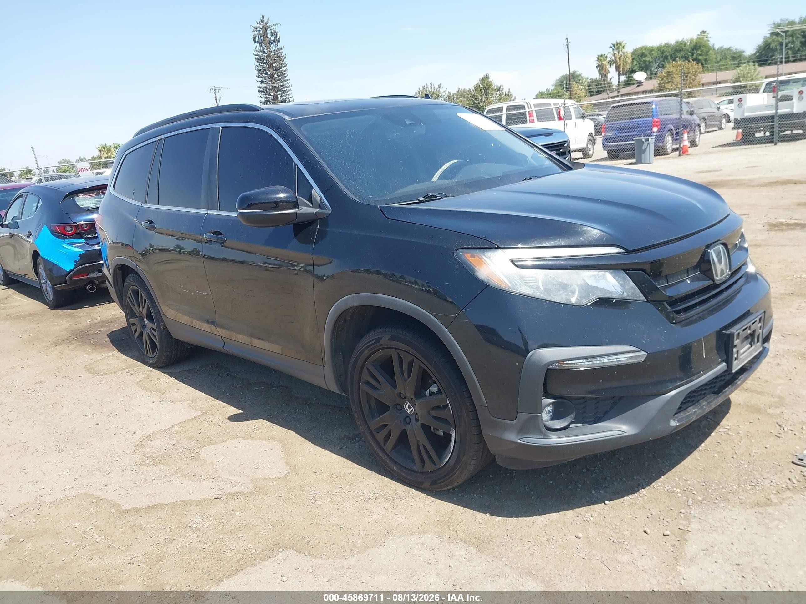2021 Honda Pilot VIN 5FNYF5H24MB029688 — IAAI salvage auction photo