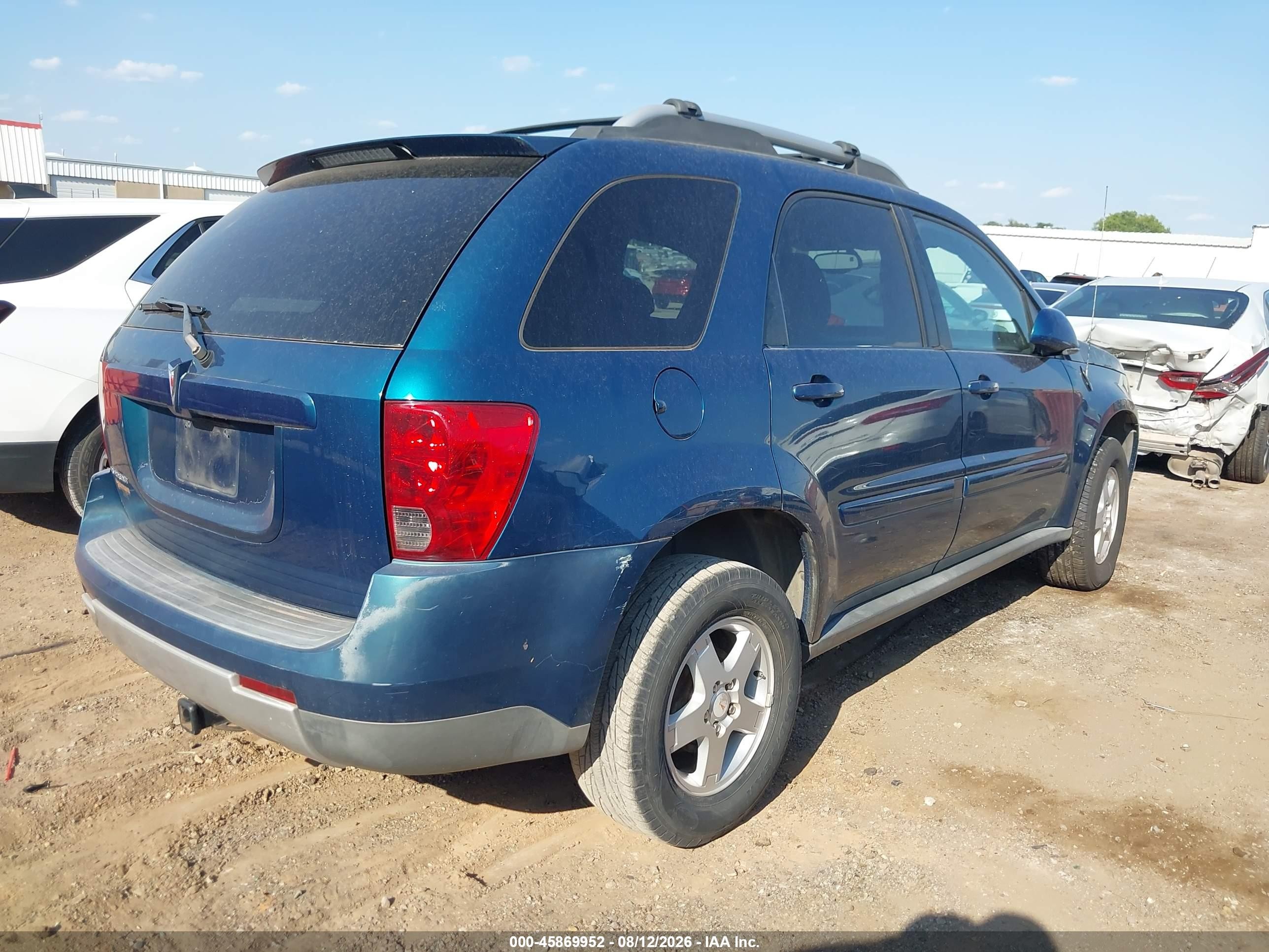 2006 Pontiac Torrent VIN 2CKDL63F166128669 IAAI salvage auction — Normal Wear, Clear - Public Restricted (Oklahoma), sold $450 on 2026-09-18 (photo 4)
