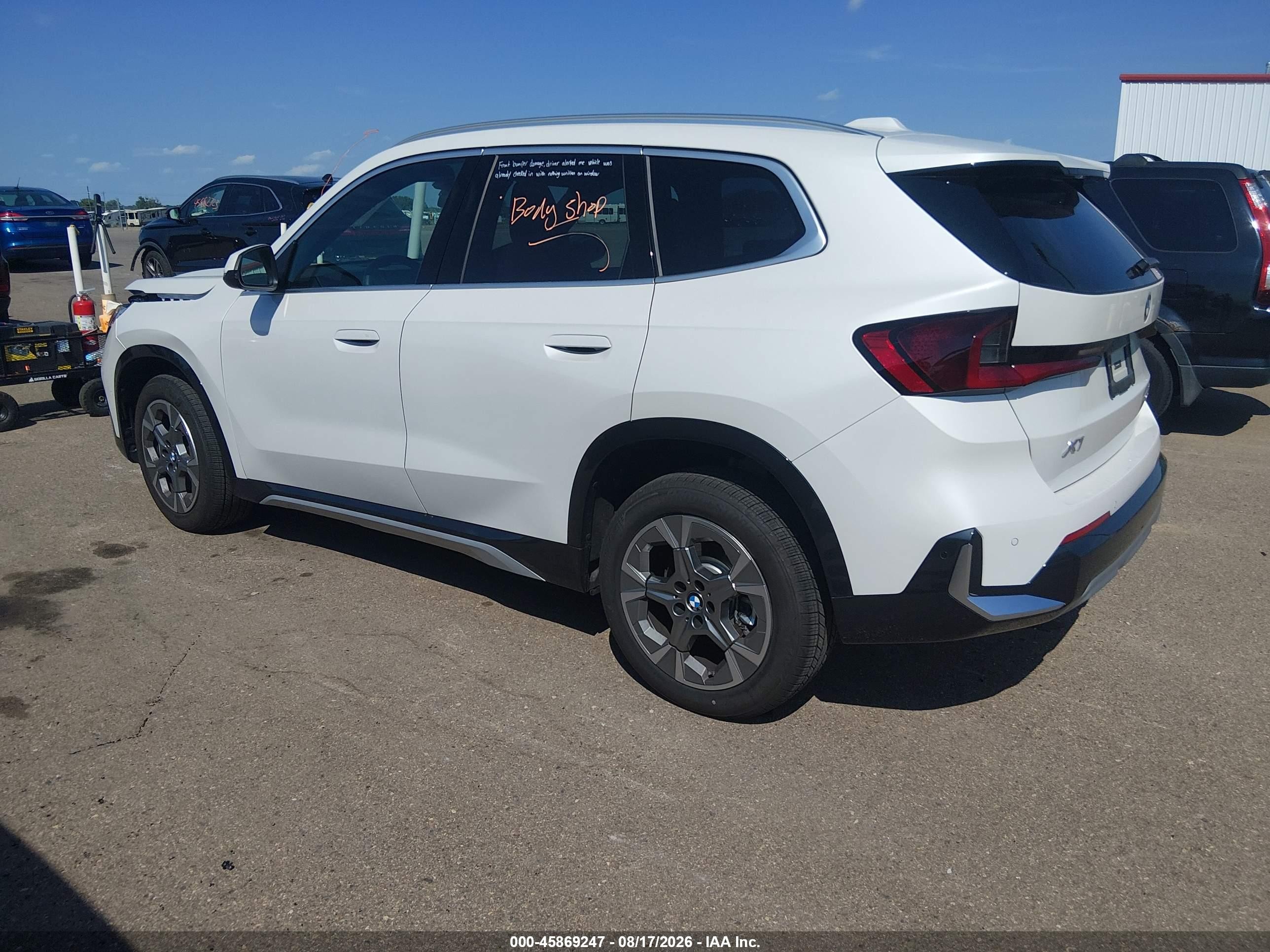 2026 BMW X1 VIN WBX73EF00T5695391 IAAI salvage auction — Front End, Clear (Illinois), sold $25,350 on 2026-08-31 (photo 3)