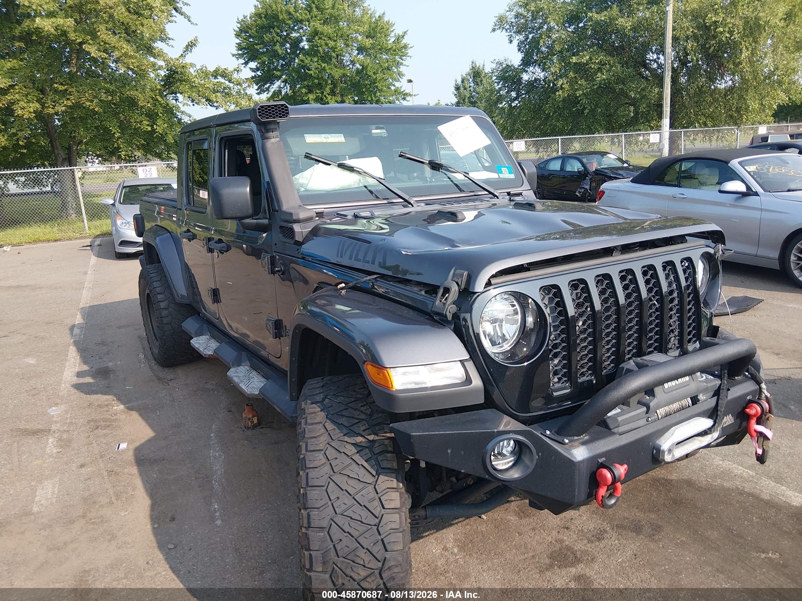 2021 Jeep Gladiator VIN 1C6HJTAG4ML517181 — IAAI salvage auction photo