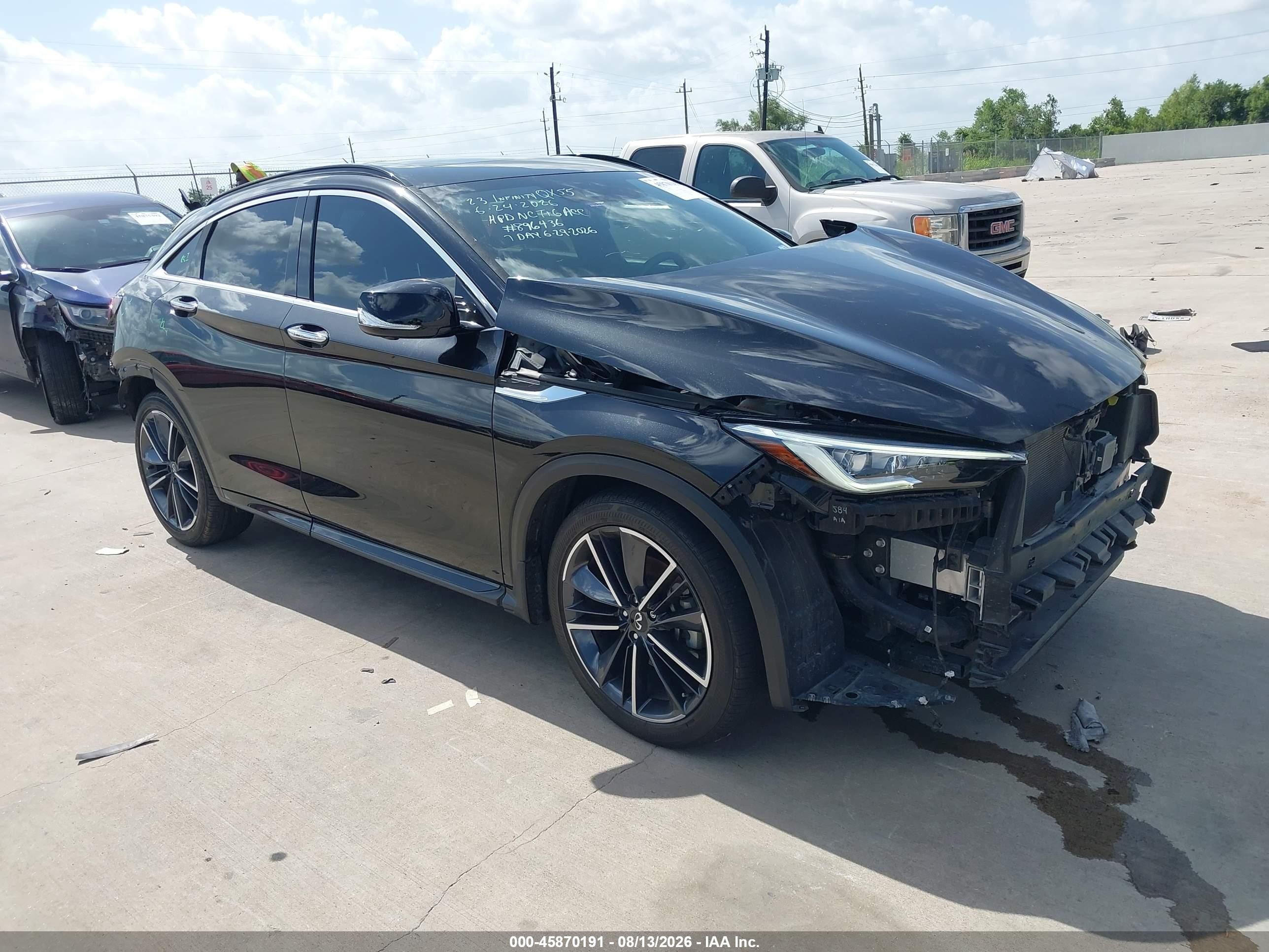 2023 Infiniti QX55 VIN 3PCAJ5LR1PF124721 — IAAI salvage auction photo