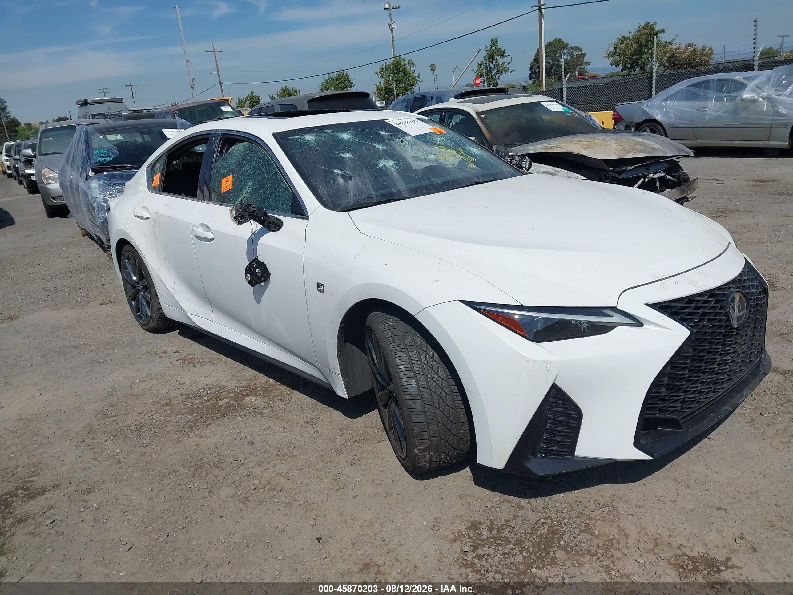 2021 Lexus IS 350 VIN JTHGZ1B28M5041220 — IAAI salvage auction photo
