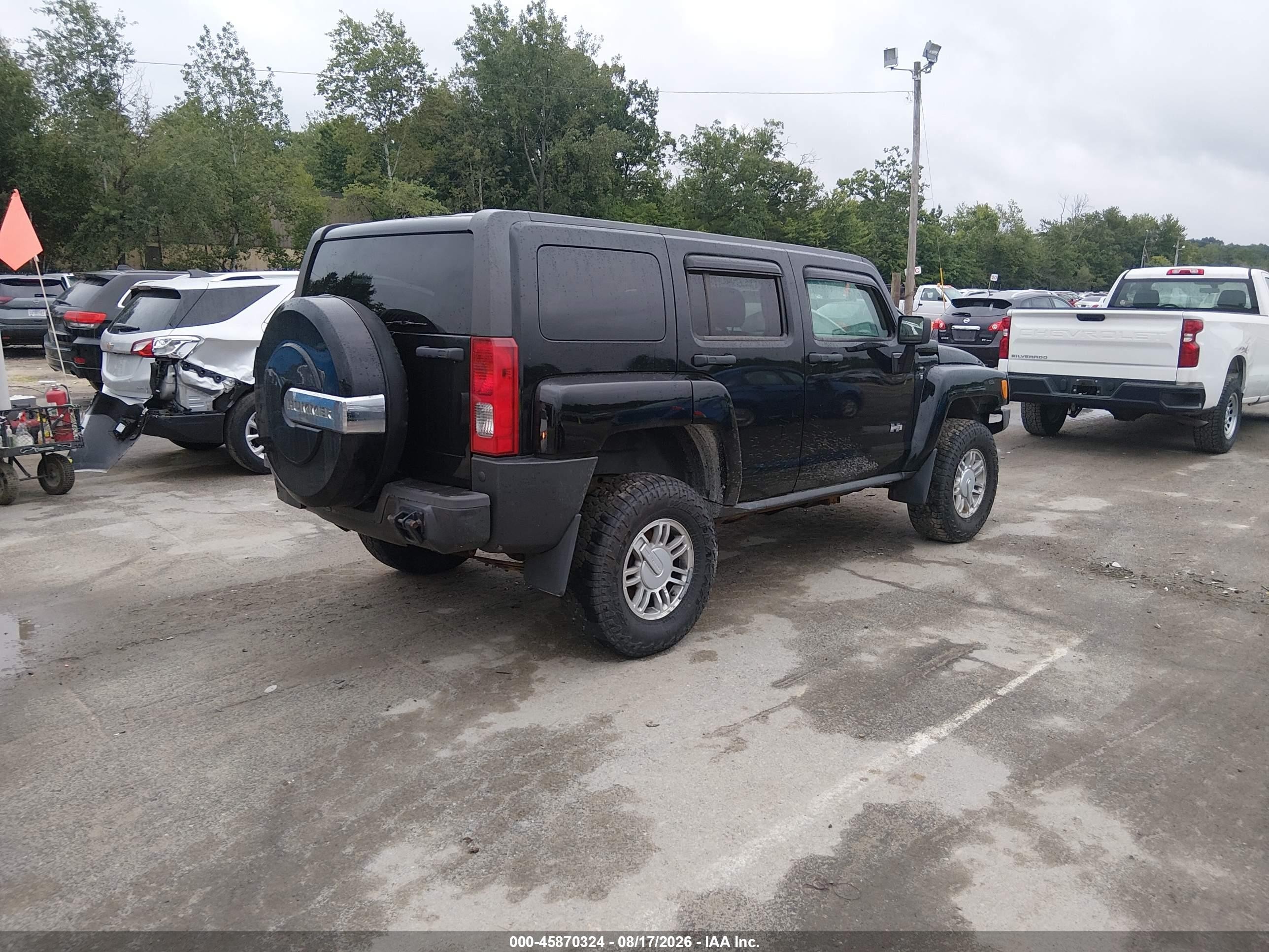 2008 Hummer H3 VIN 5GTEN13E788155610 IAAI salvage auction — Normal Wear, Original (New Hampshire), sold $400 on 2026-08-26 (photo 4)
