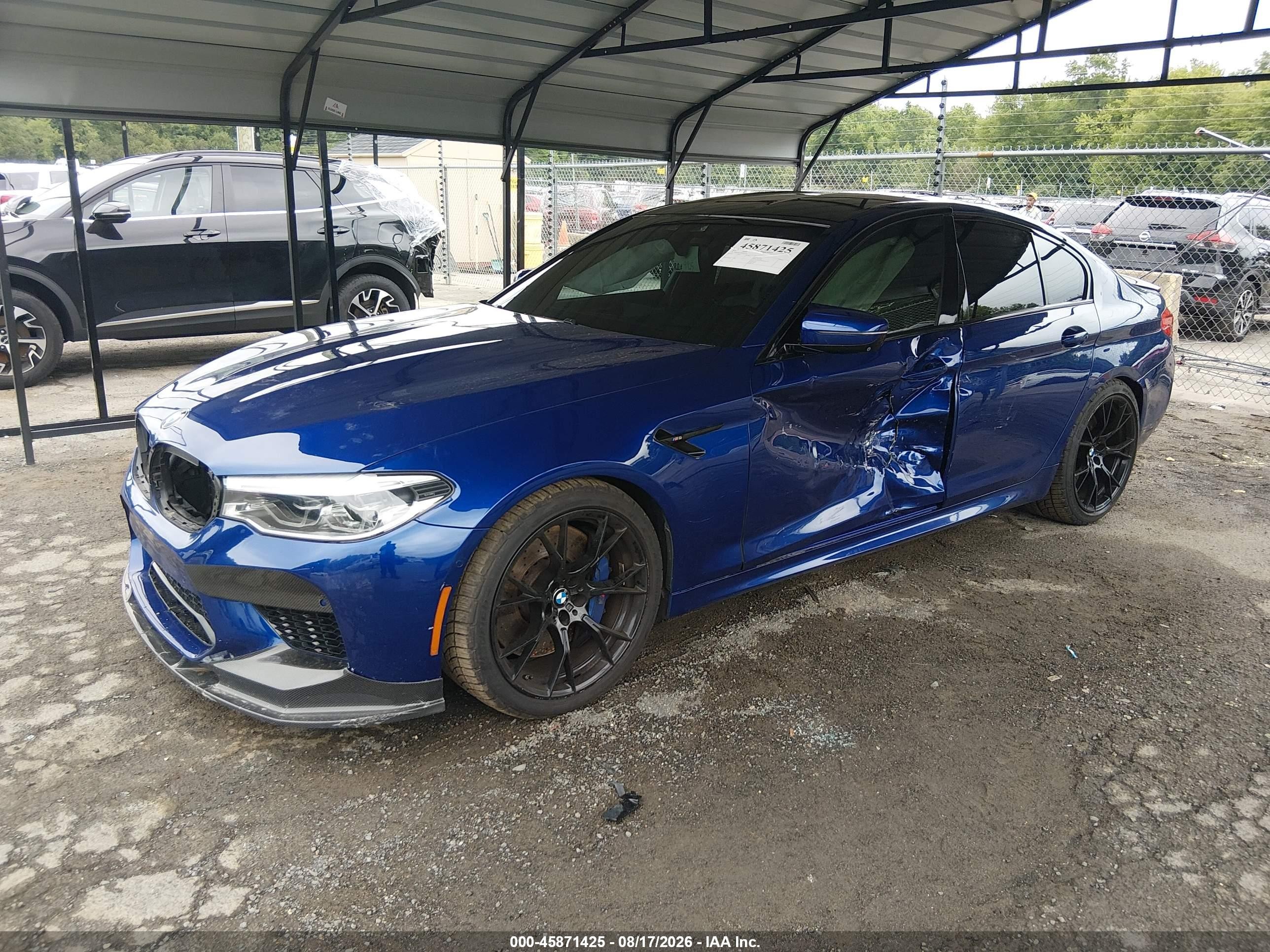 2019 BMW M5 VIN WBSJF0C53KB285741 IAAI salvage auction — Side, Salvage (Connecticut), sold $25,000 on 2026-08-21 (photo 2)