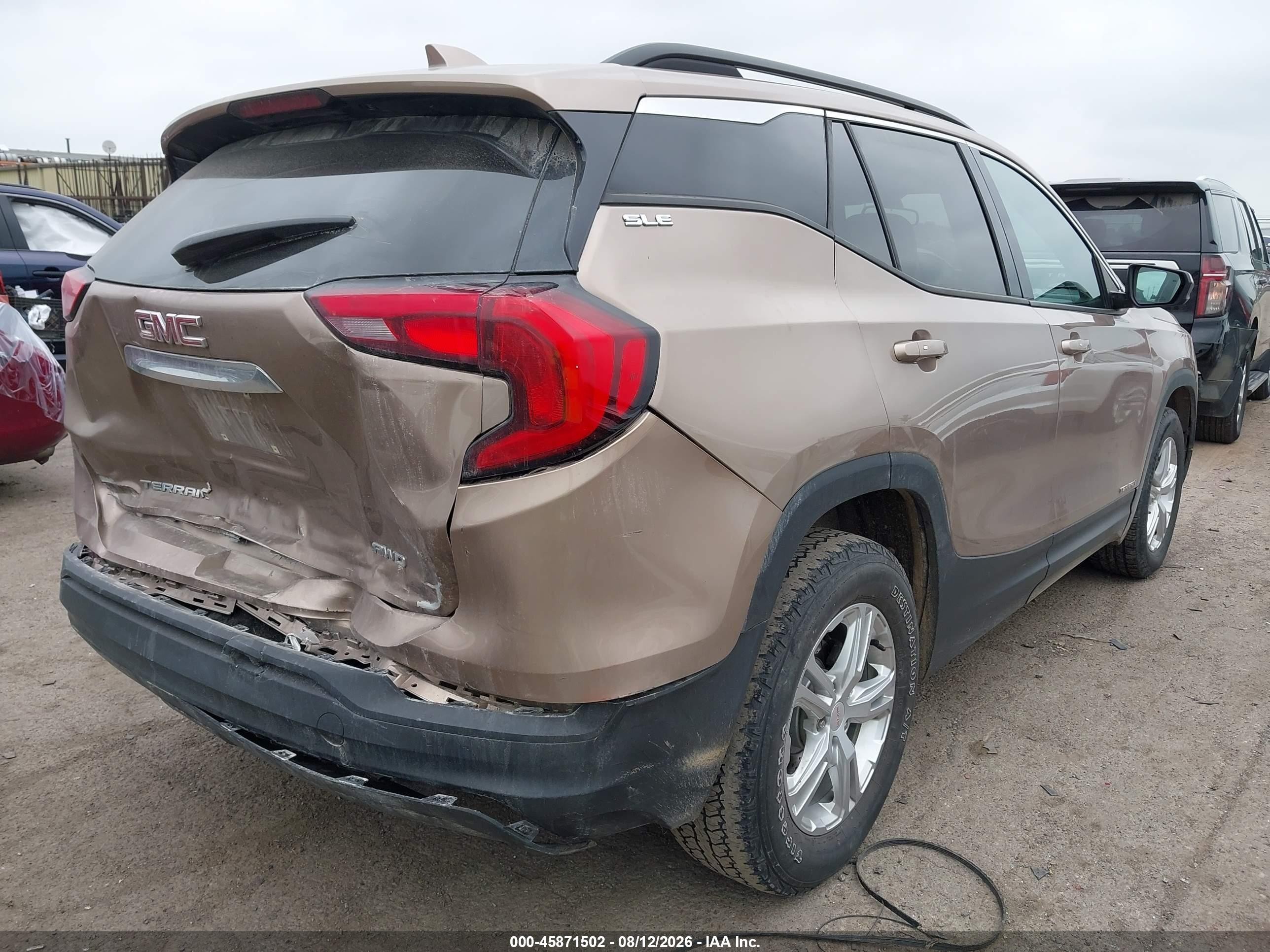 2018 Gmc Terrain VIN 3GKALTEV3JL312792 IAAI salvage auction — Rear End, Clear (Michigan), sold $3,300 on 2026-09-05 (photo 6)