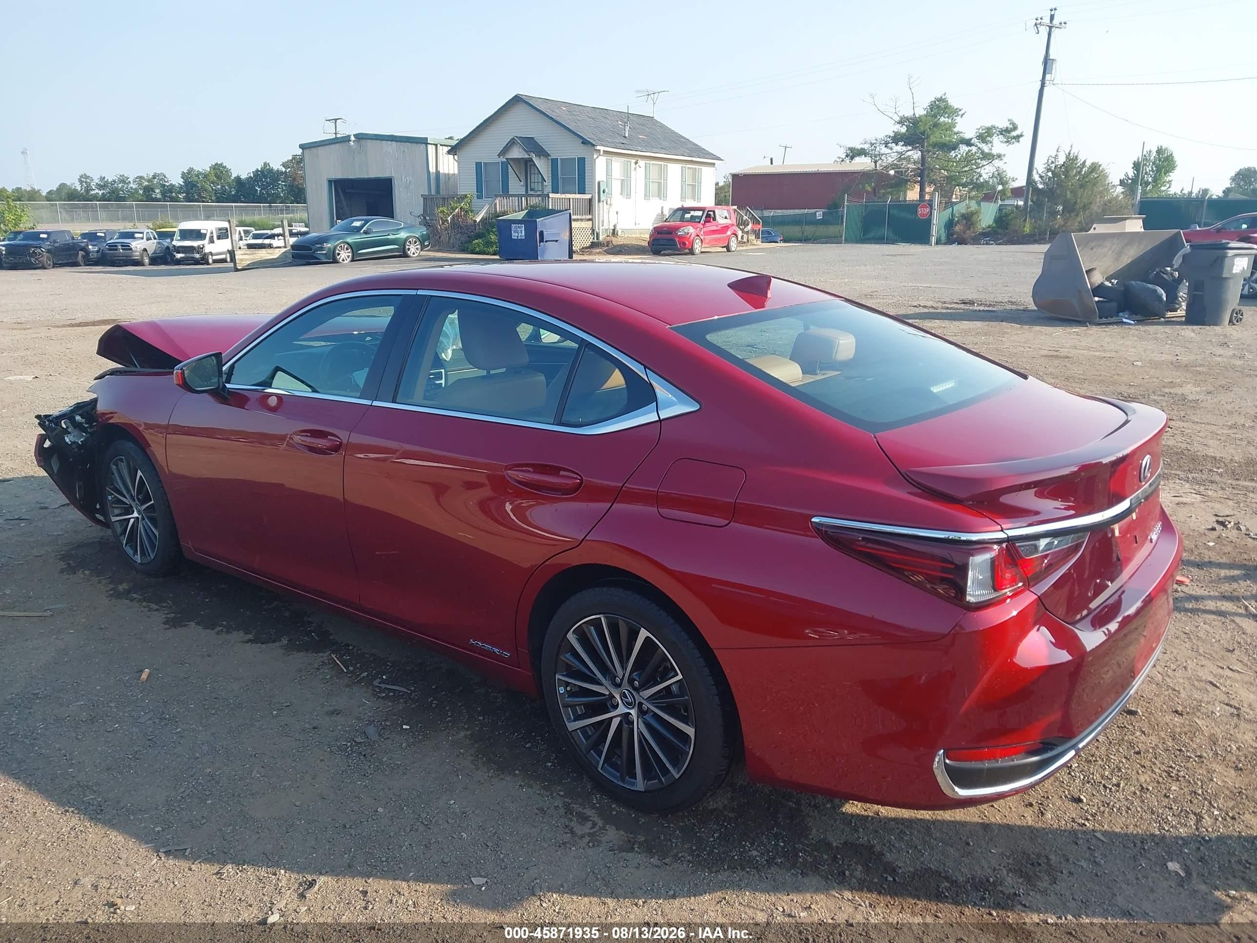 2022 Lexus ES 300h VIN 58ADA1C11NU016706 IAAI salvage auction — Front End, Salvage (Virginia), sold $7,200 on 2026-09-12 (photo 3)