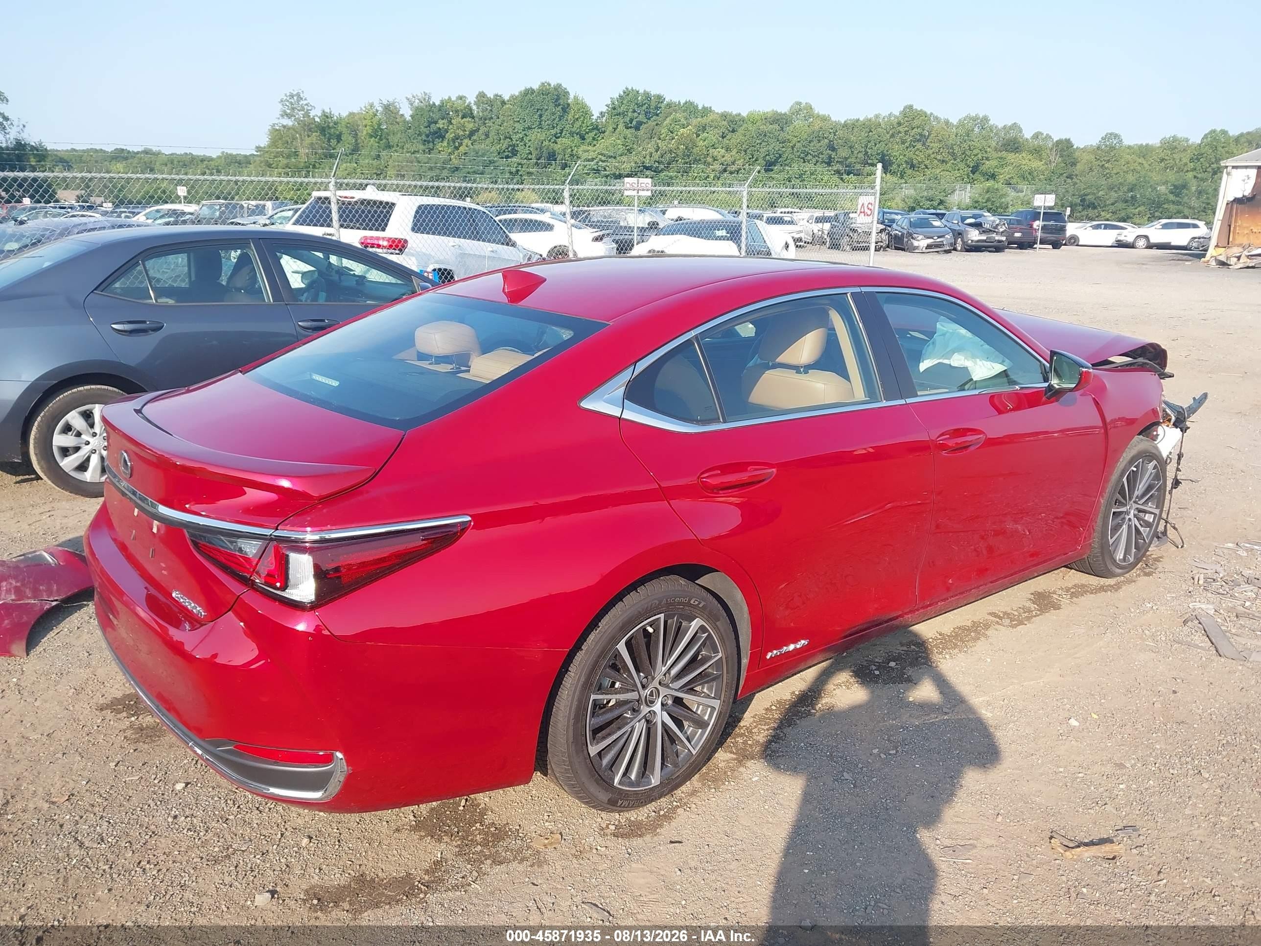2022 Lexus ES 300h VIN 58ADA1C11NU016706 IAAI salvage auction — Front End, Salvage (Virginia), sold $7,200 on 2026-09-12 (photo 4)