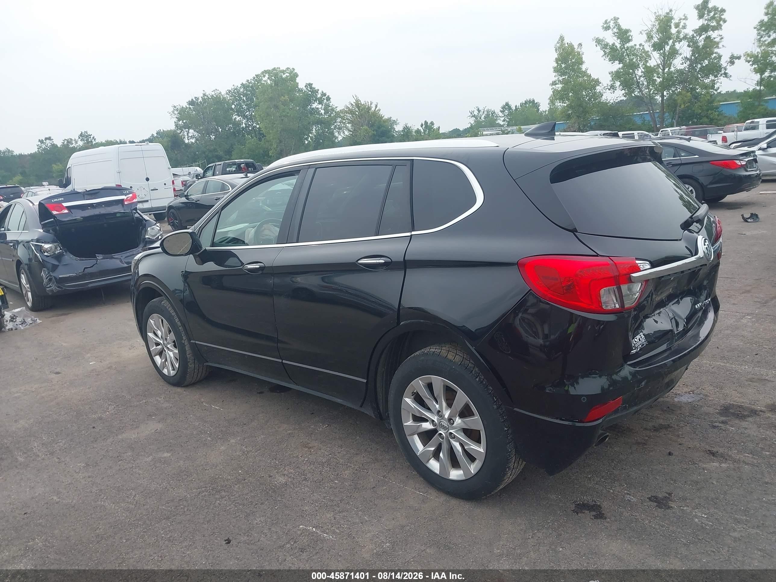 2017 Buick Envision VIN LRBFXDSAXHD085256 IAAI salvage auction — Front & Rear, Salvage (Ohio), sold $1,200 on 2026-09-28 (photo 3)