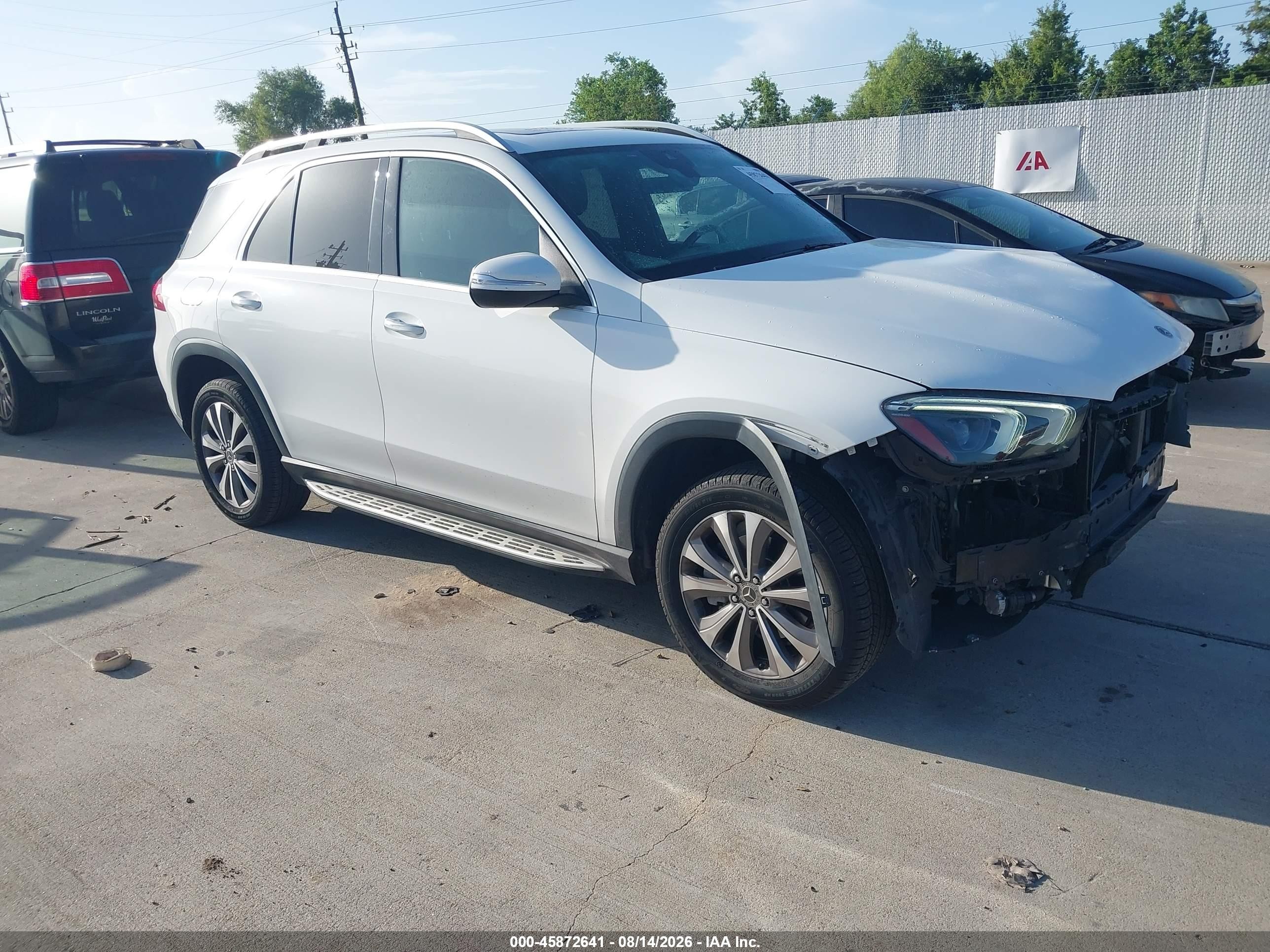 2020 Mercedes-Benz GLE-Class VIN 4JGFB4JBXLA215083 — IAAI salvage auction photo