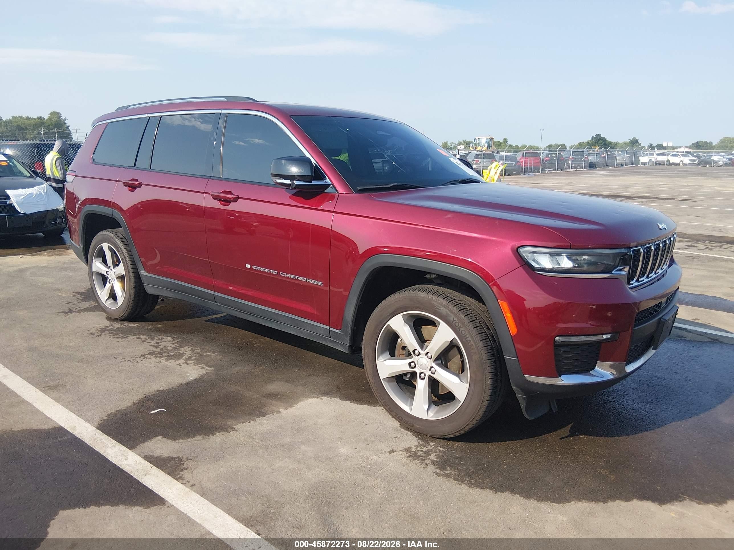 2021 Jeep Grand Cherokee L VIN 1C4RJKBG8M8197341 — IAAI salvage auction photo