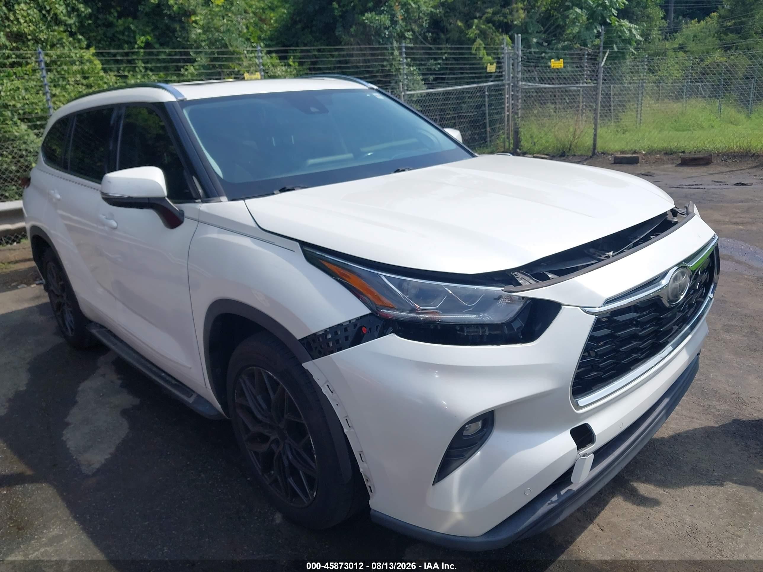 2020 Toyota Highlander VIN 5TDYZRAH3LS004790 — IAAI salvage auction photo